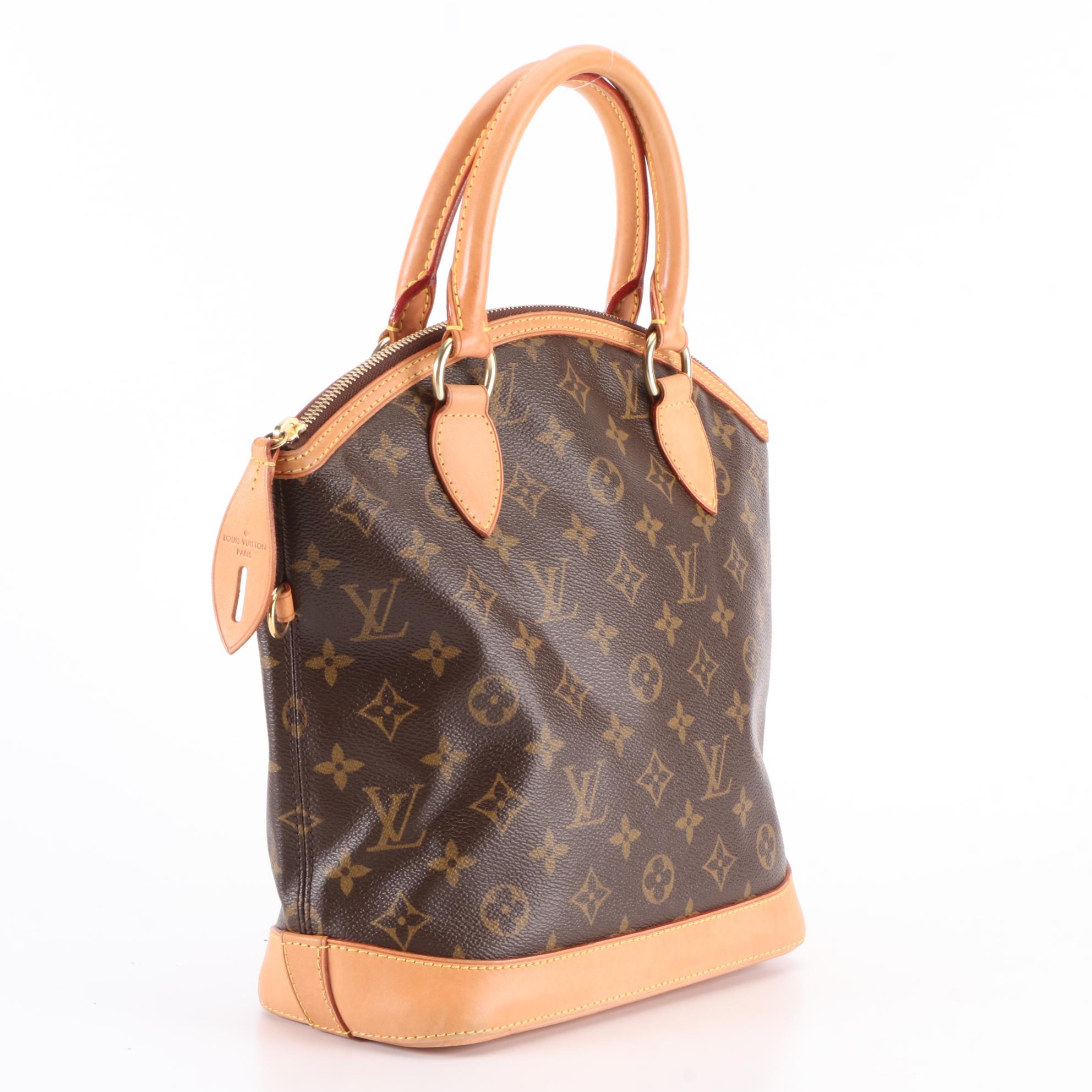 Louis Vuitton Lockit PM Satchel in Monogram Canvas and Vachetta Leather
