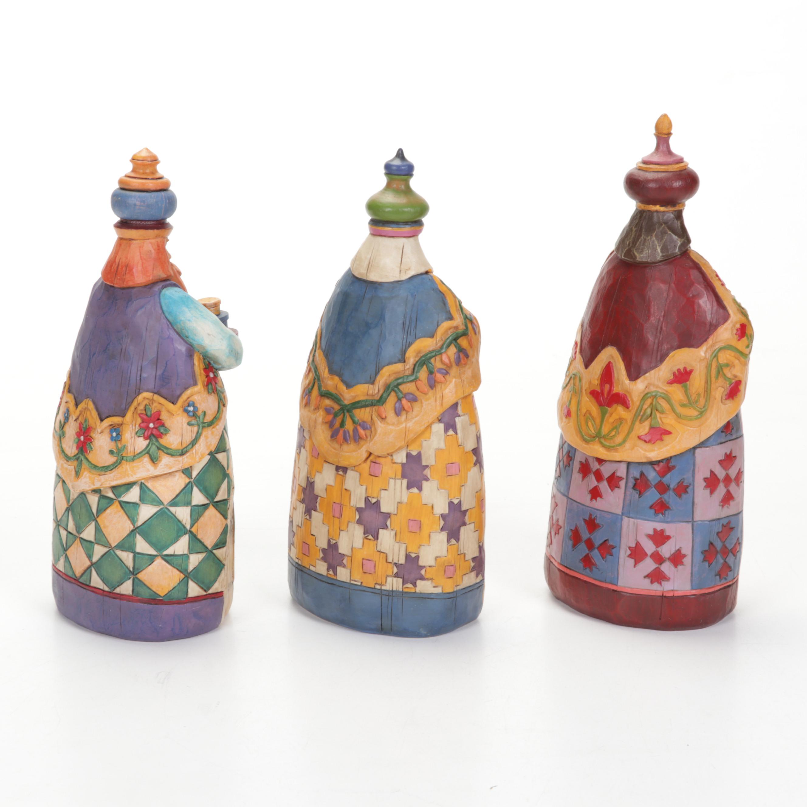 Jim Shore "Blessing Of The Harvest", "Let Earth Receive Her King" Figurines