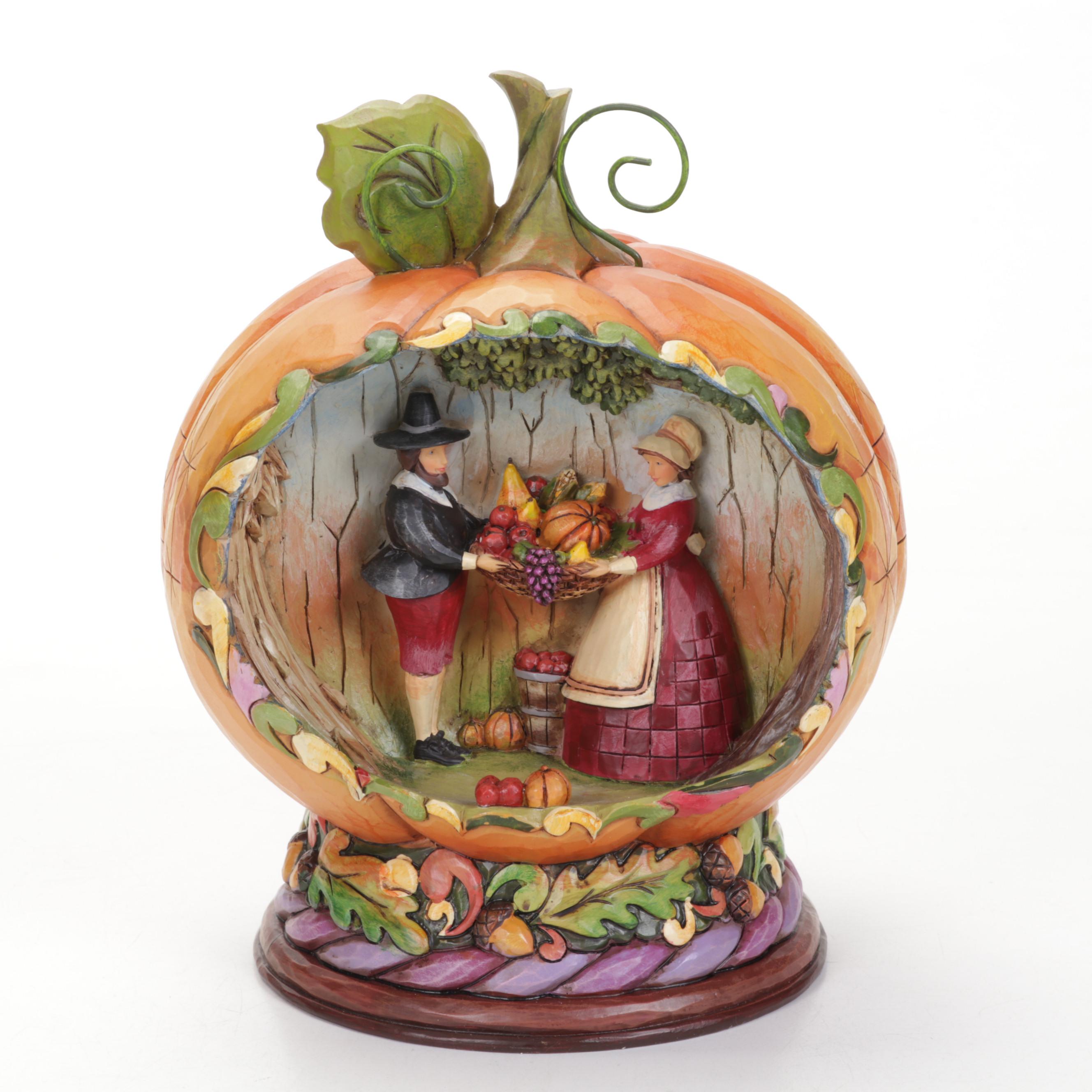 Jim Shore "Blessing Of The Harvest", "Let Earth Receive Her King" Figurines
