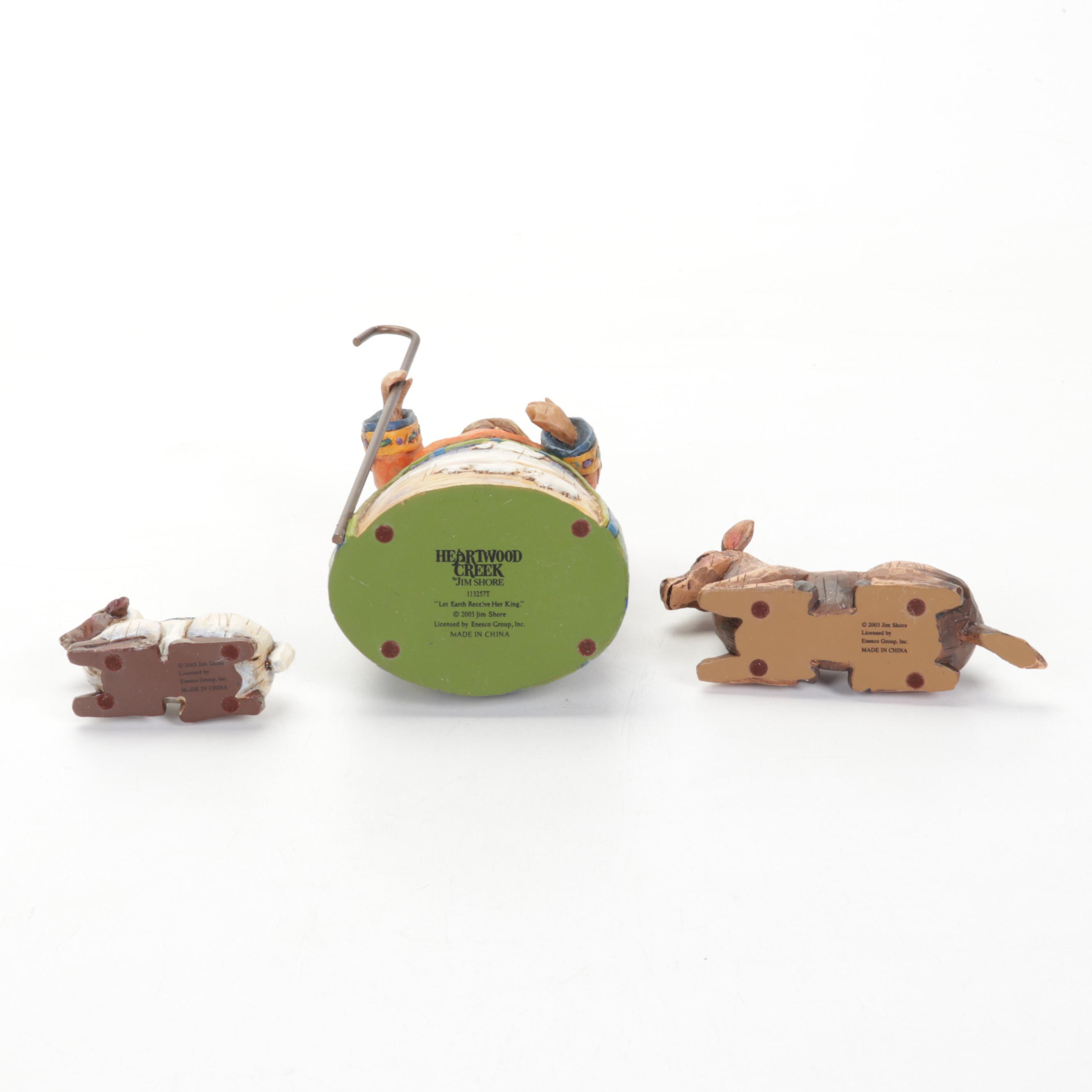 Jim Shore "Blessing Of The Harvest", "Let Earth Receive Her King" Figurines