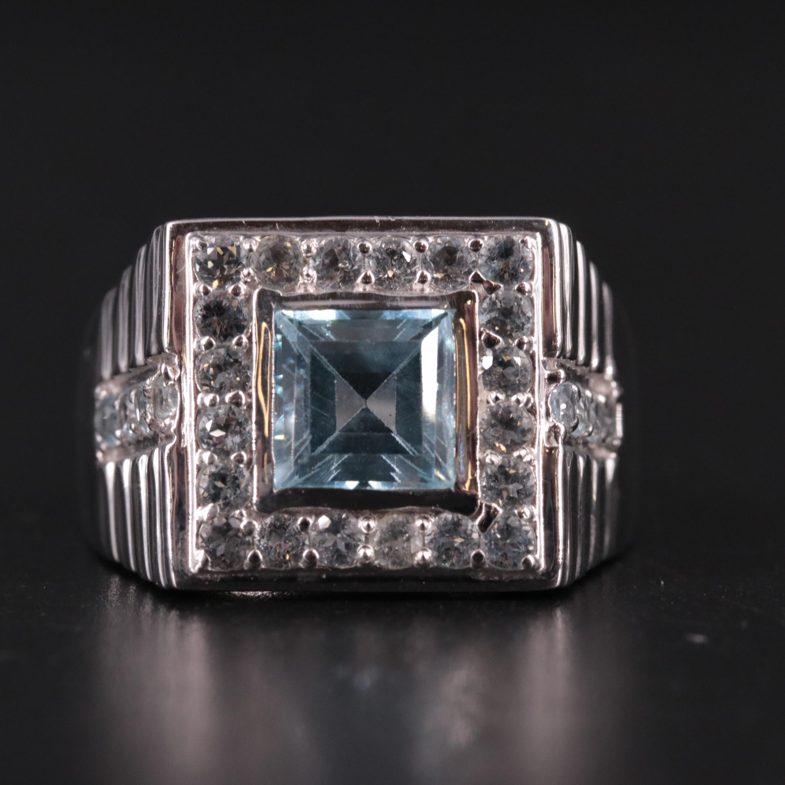 Sterling Silver Topaz Ring