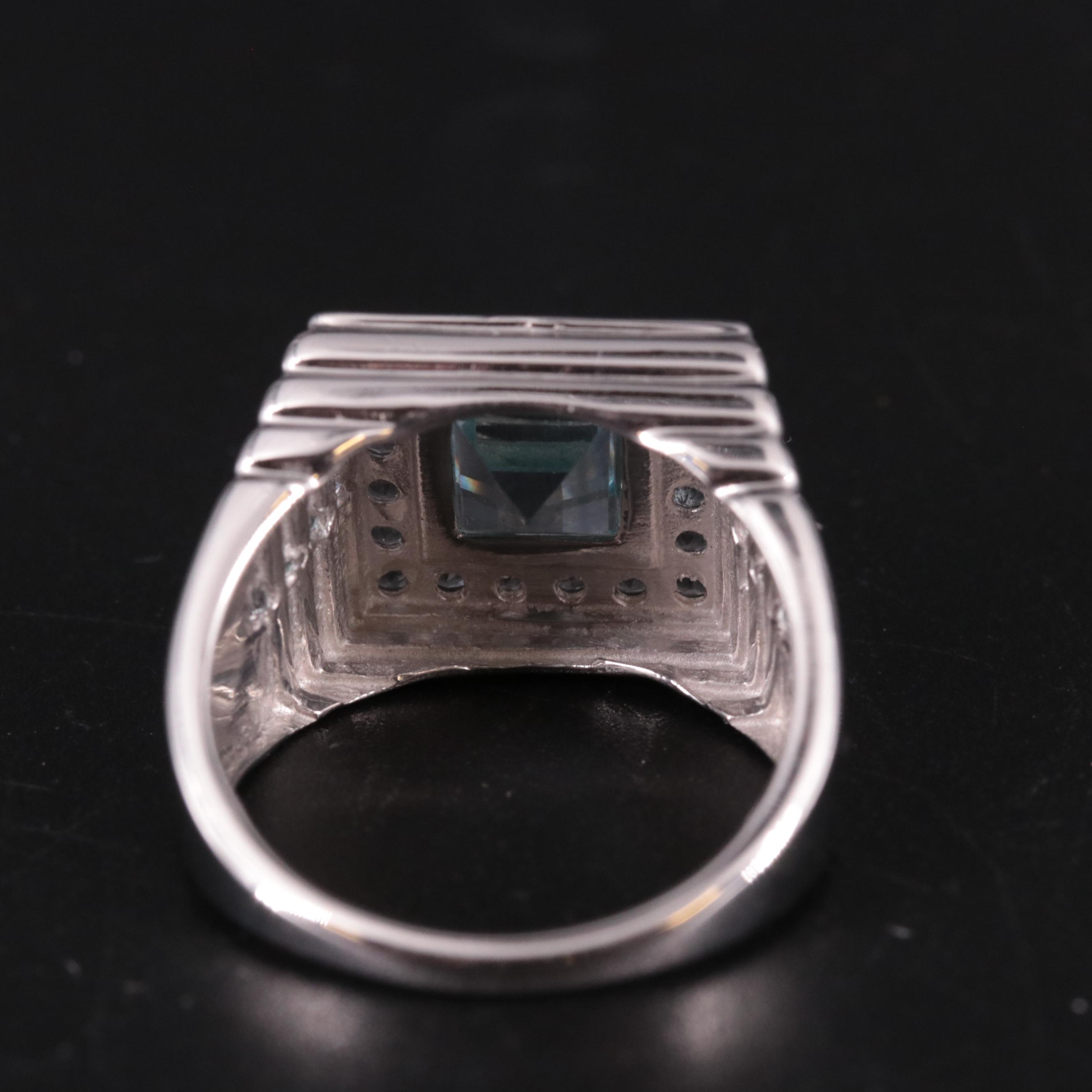 Sterling Silver Topaz Ring
