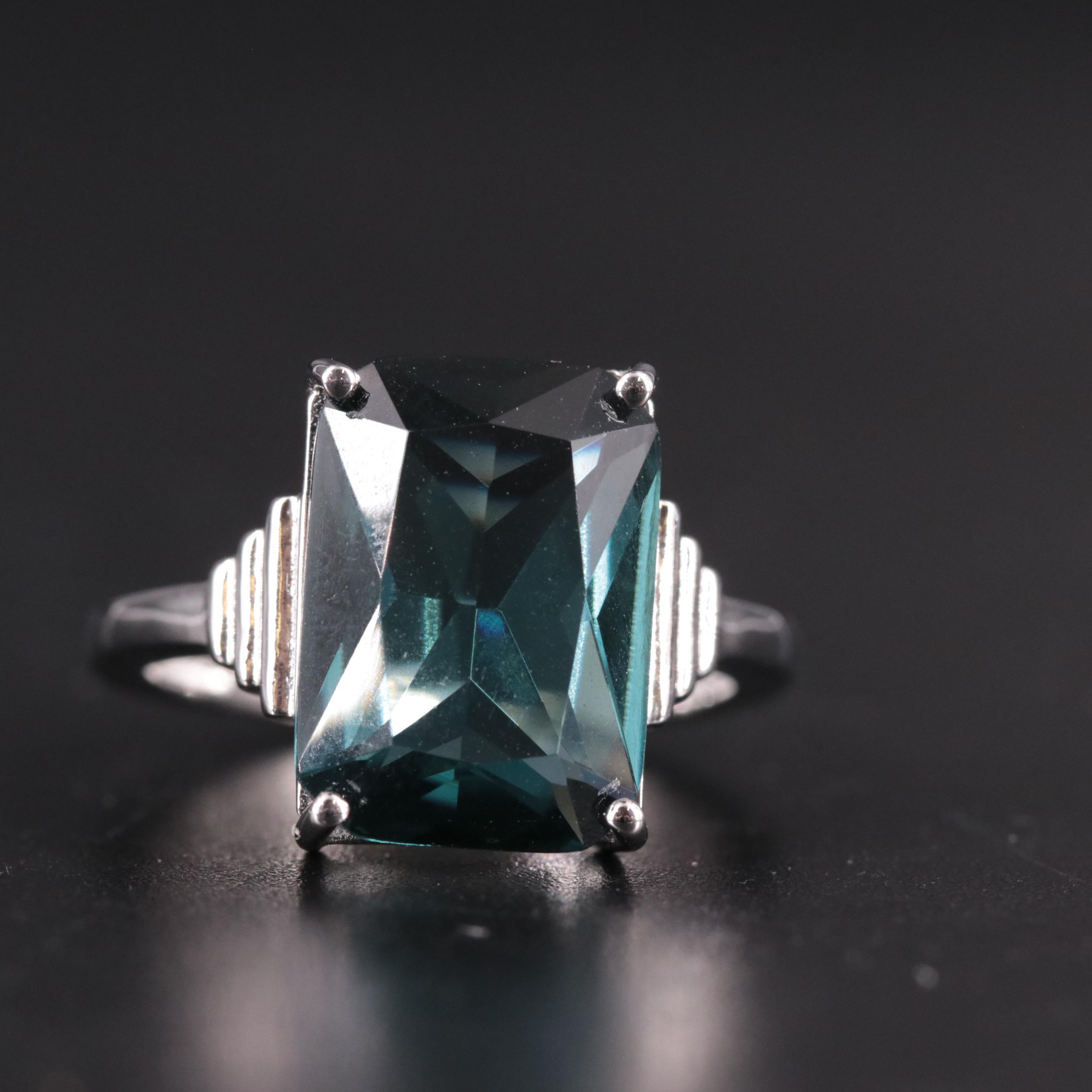 Sterling Silver Topaz Ring