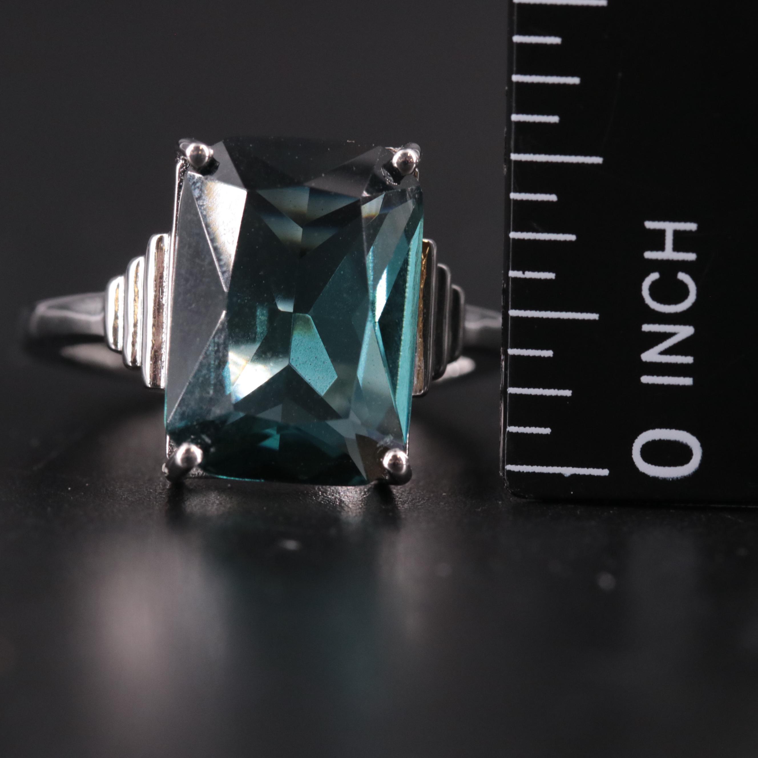 Sterling Silver Topaz Ring