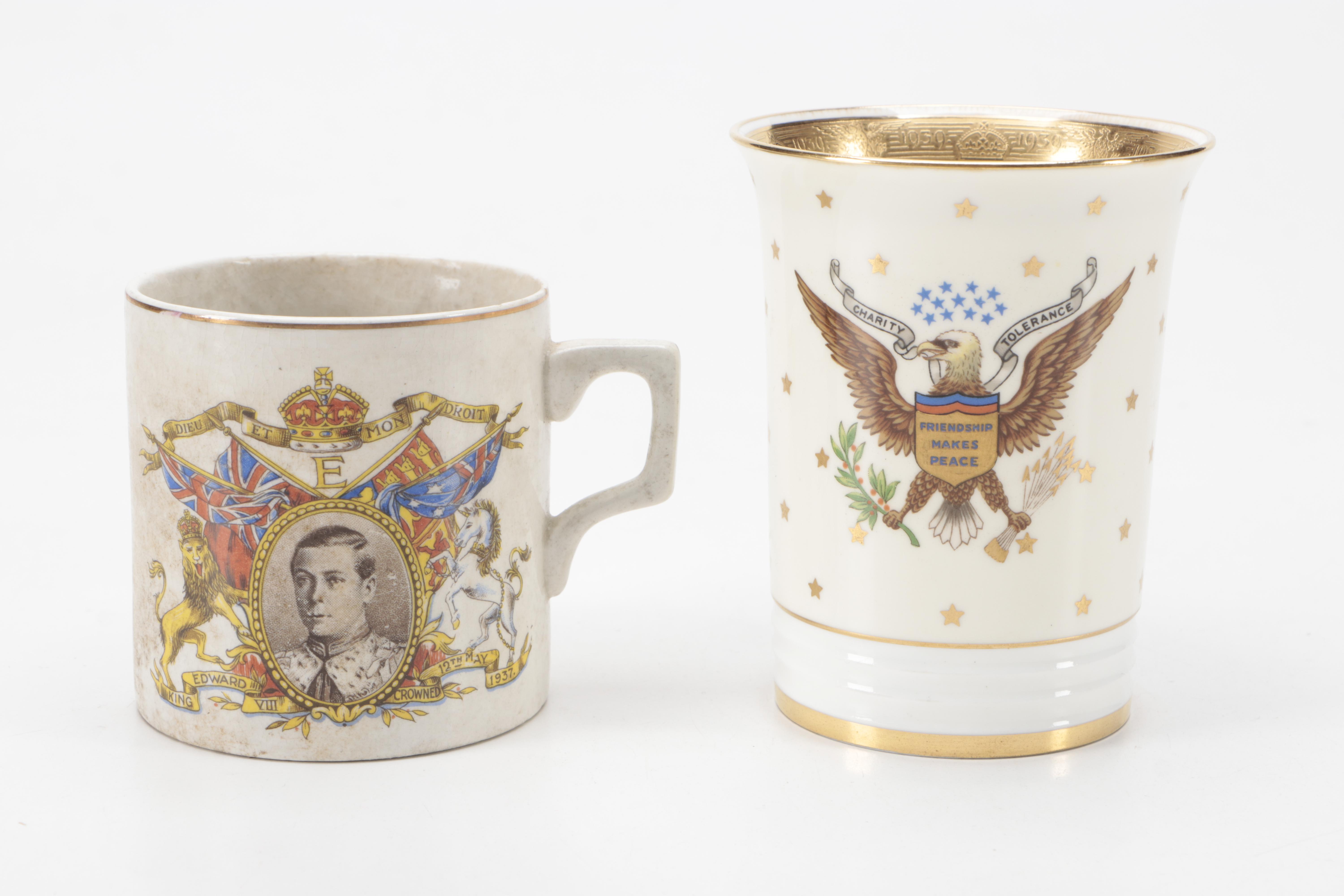 King George VI and Queen Elizabeth Royal Commemoratives and Letter from King