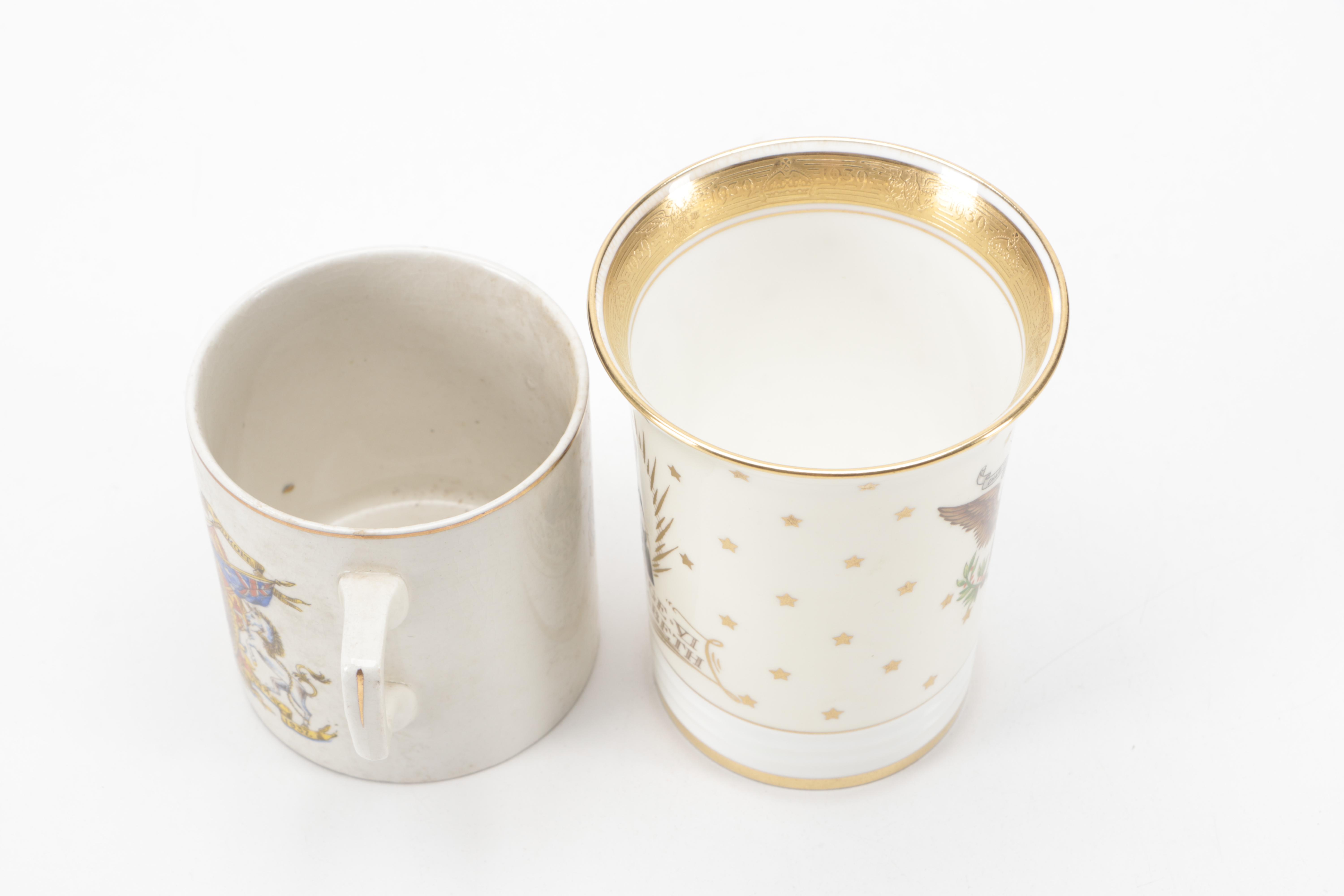 King George VI and Queen Elizabeth Royal Commemoratives and Letter from King