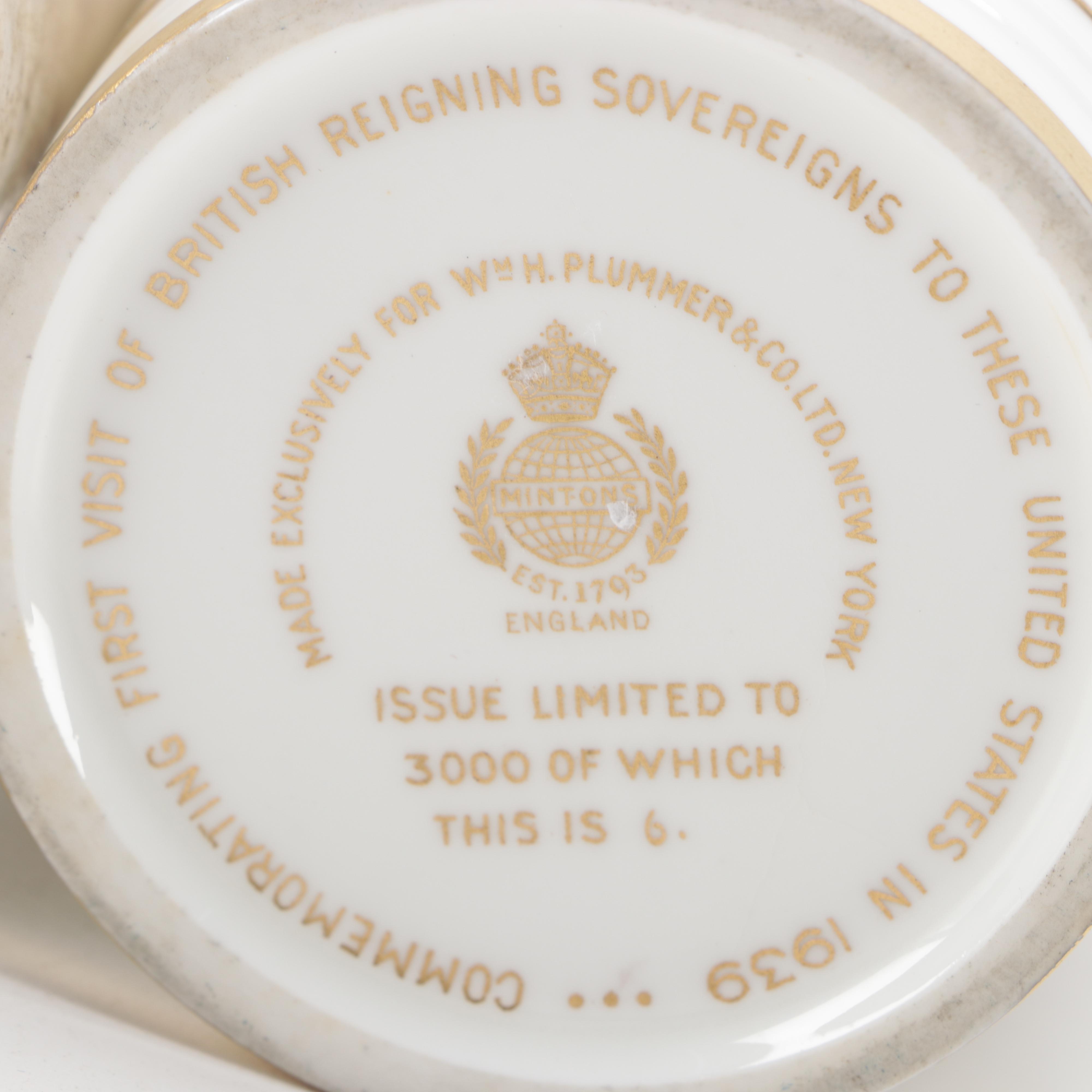 King George VI and Queen Elizabeth Royal Commemoratives and Letter from King