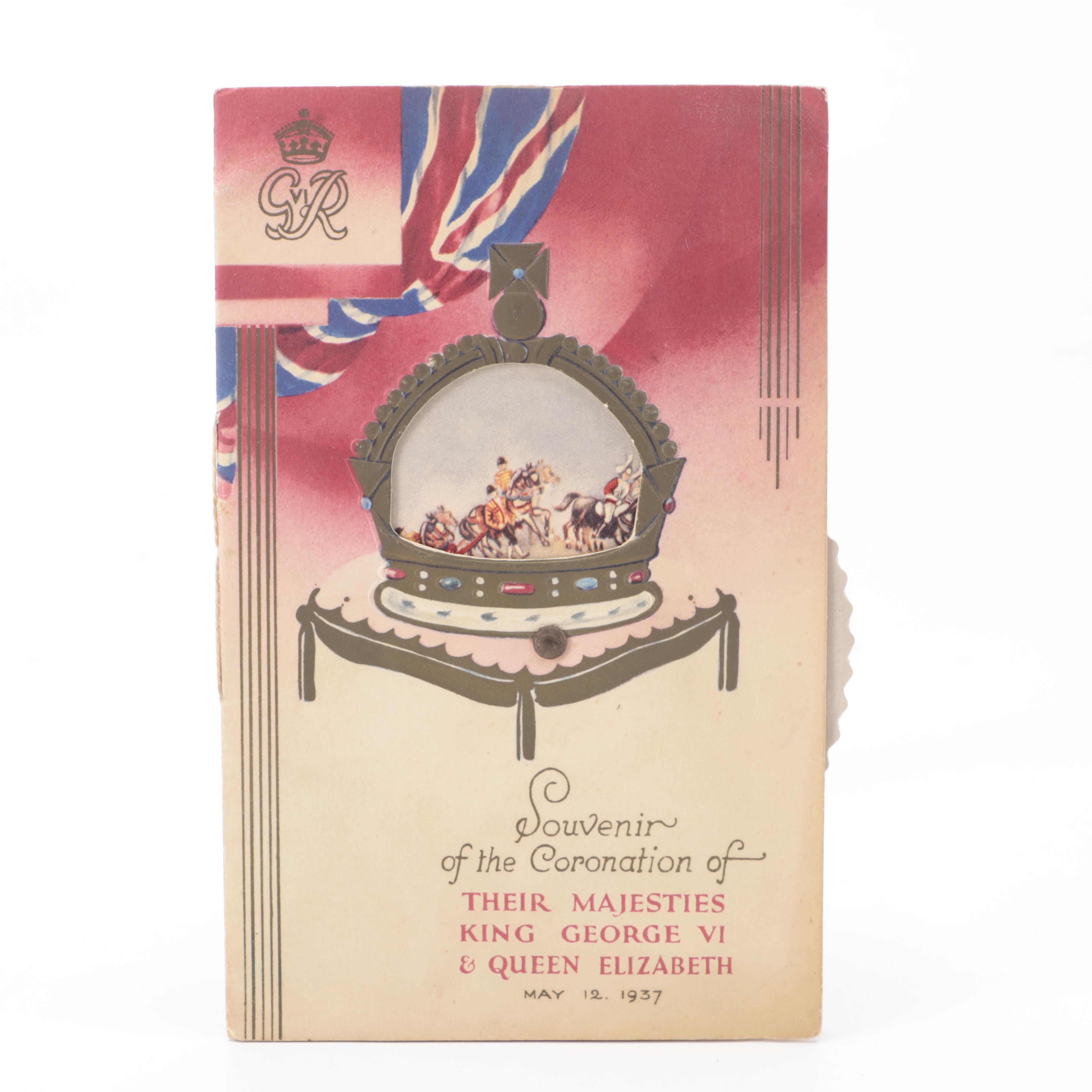 King George VI and Queen Elizabeth Royal Commemoratives and Letter from King