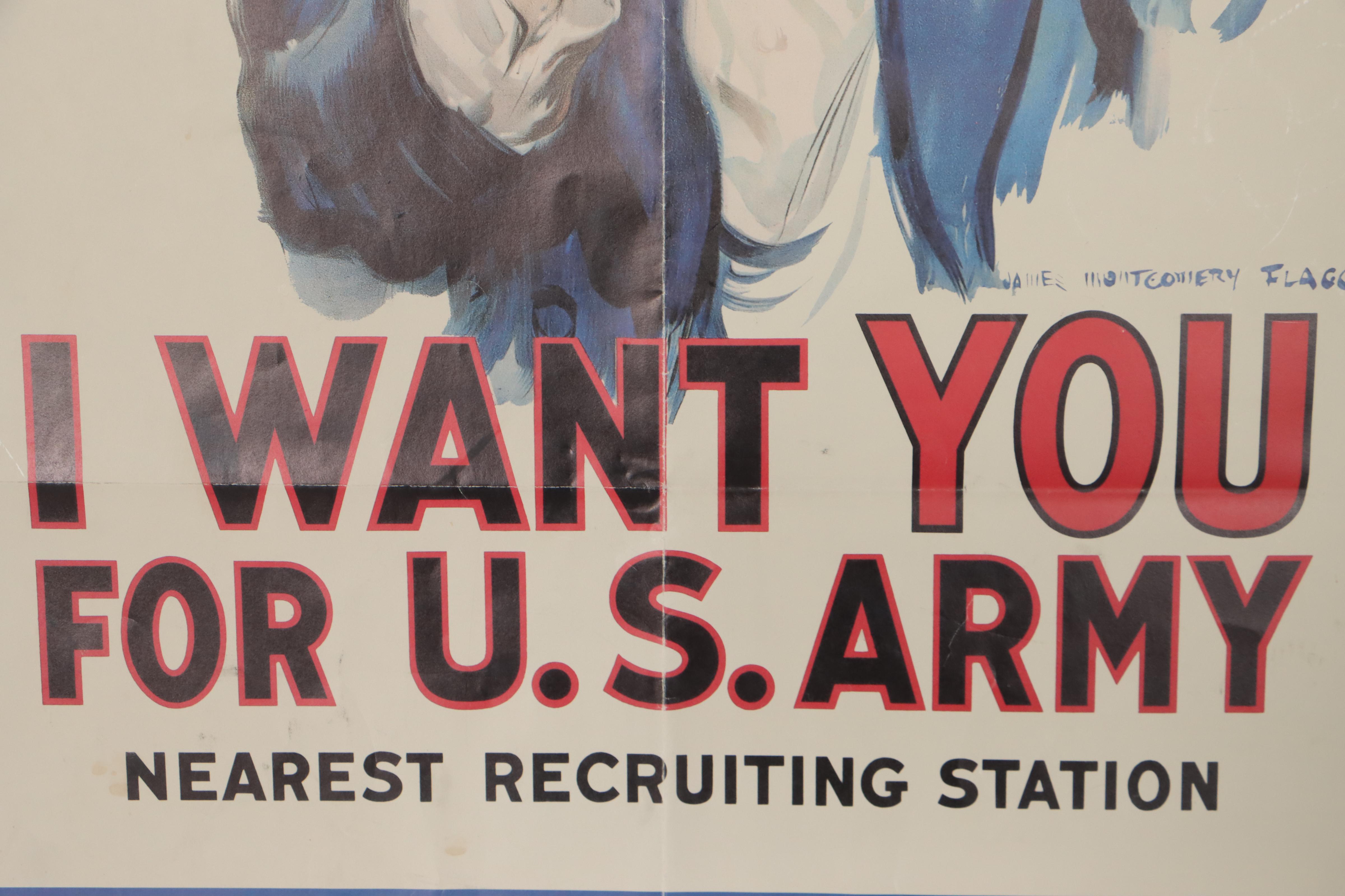 U.S. Army Recruiting Poster After James Montgomery Flagg, 1987