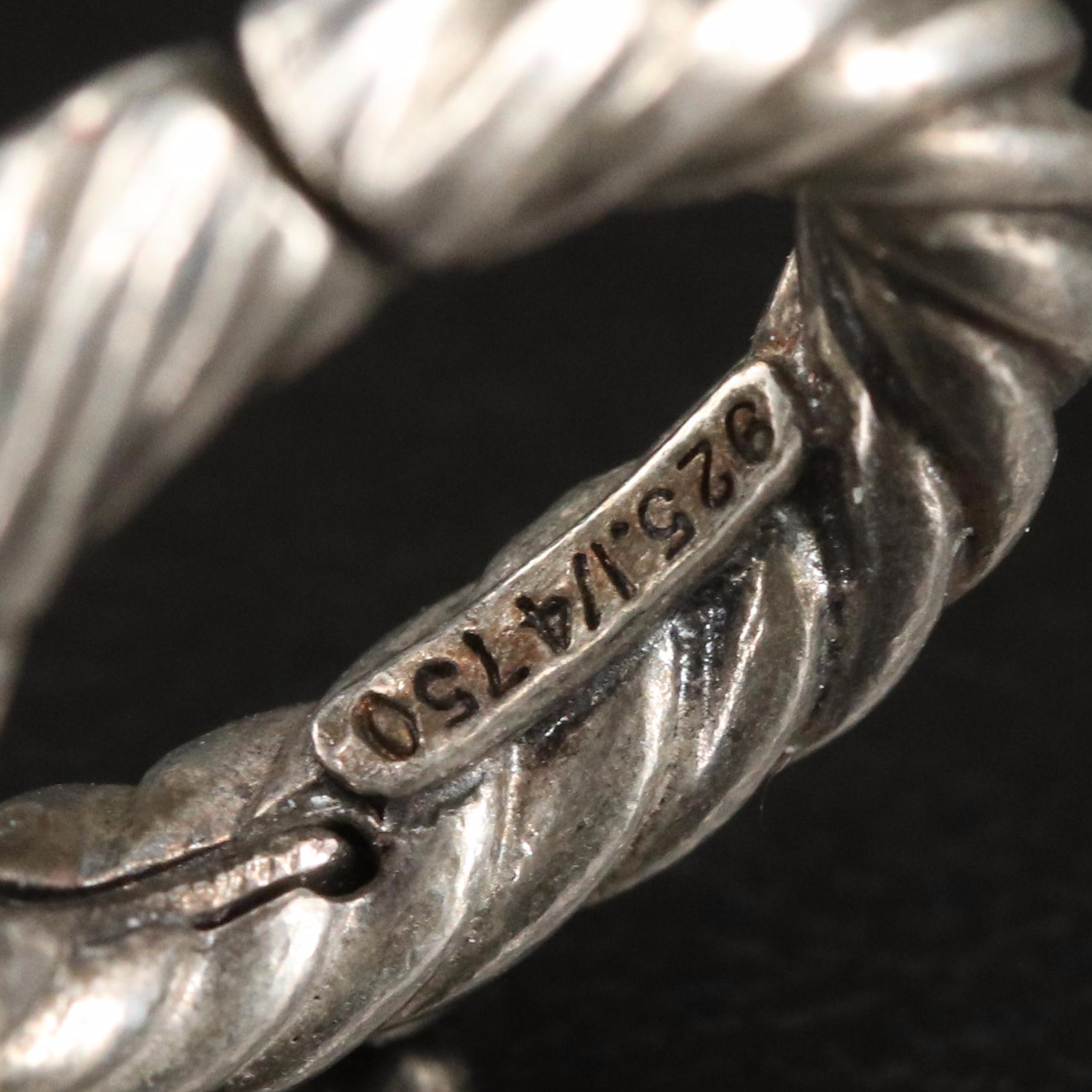 David Yurman Sterling Cable Link Chain Necklace with 18K Bonded Gold