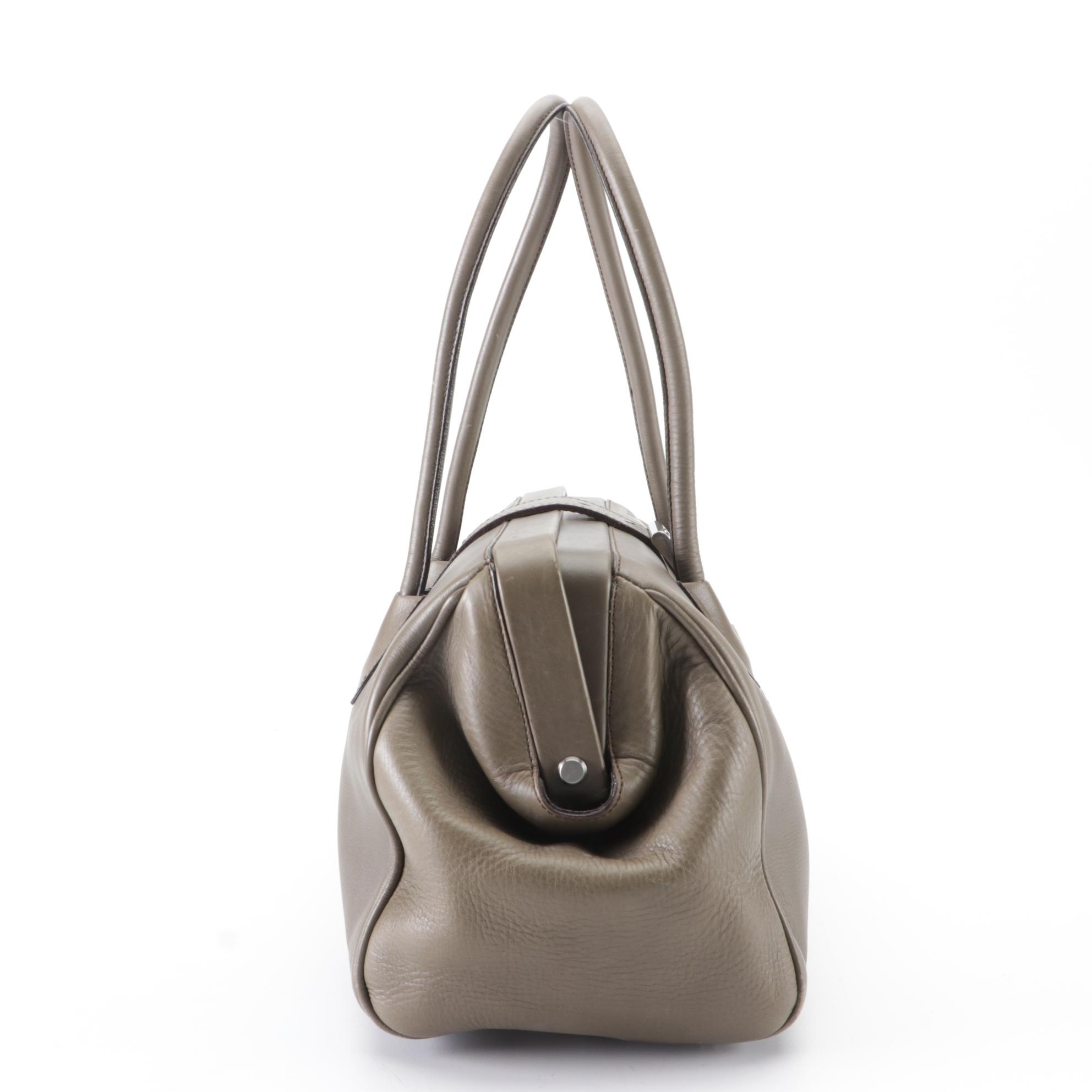 Prada Buckle Doctor's Bag in Smooth Calfskin