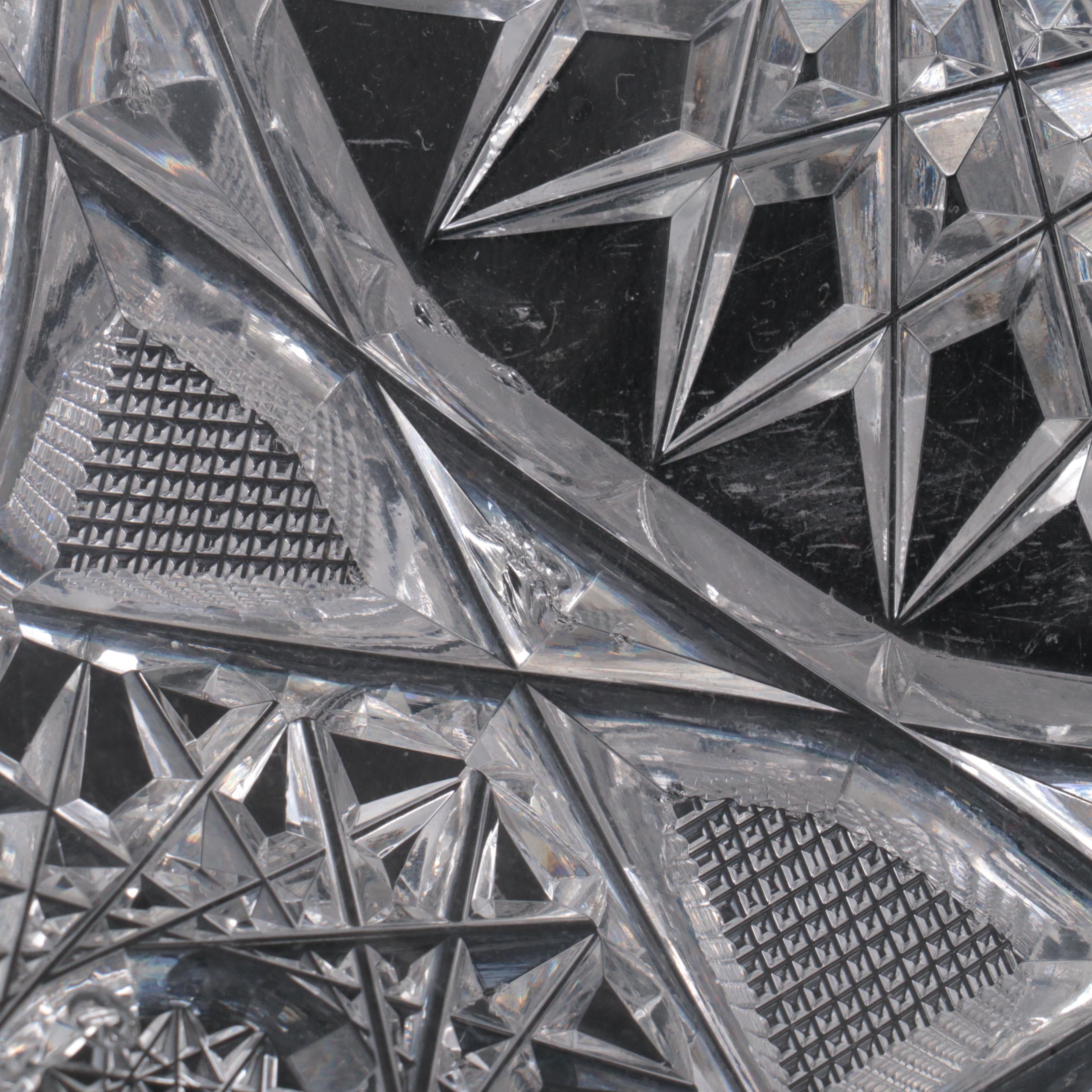 J. D. Bergen Co. "Thistle" American Brilliant Period Cut Glass Punch Bowl