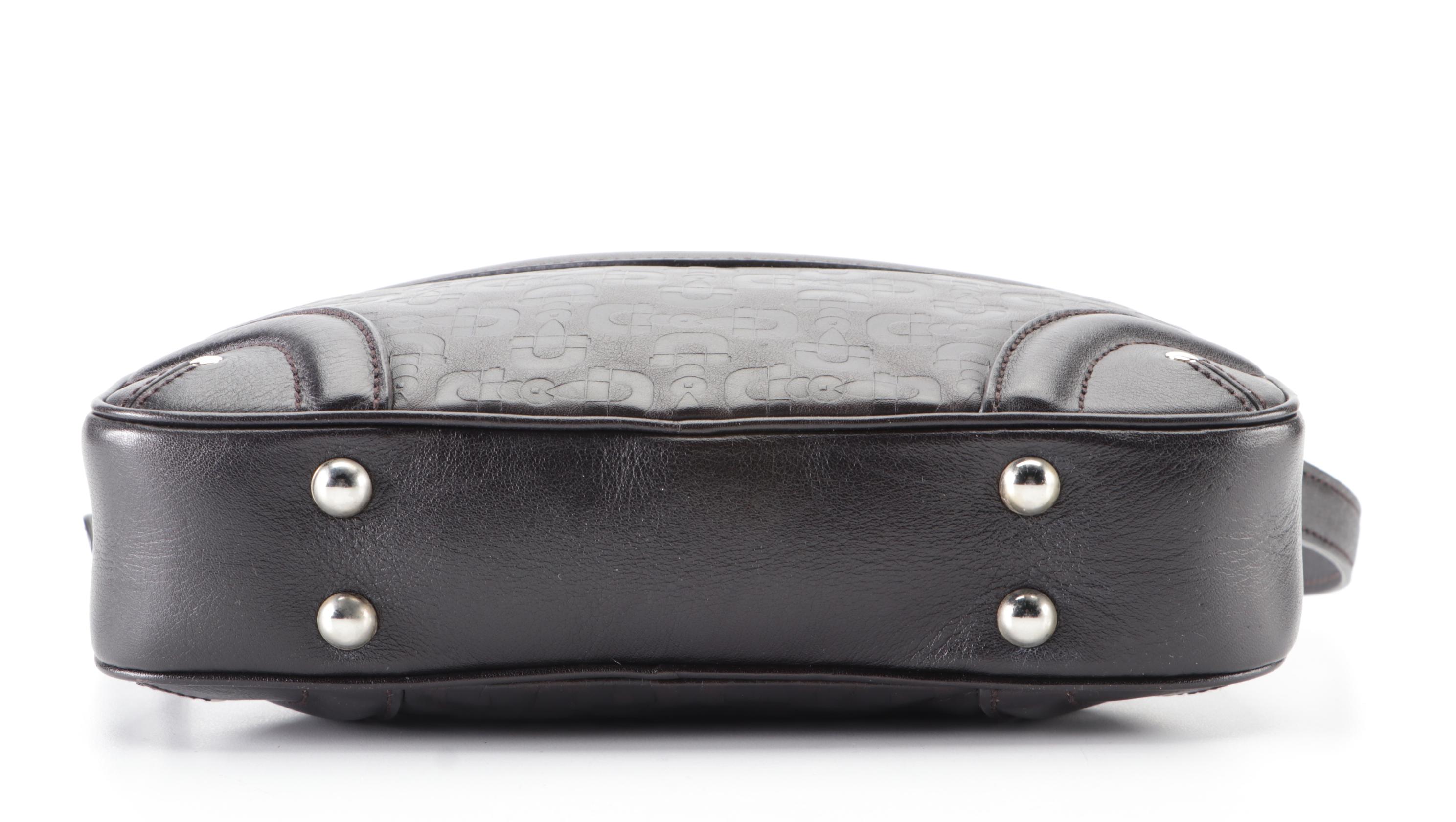 Gucci Shoulder Bag in Horsebit Embossed Leather