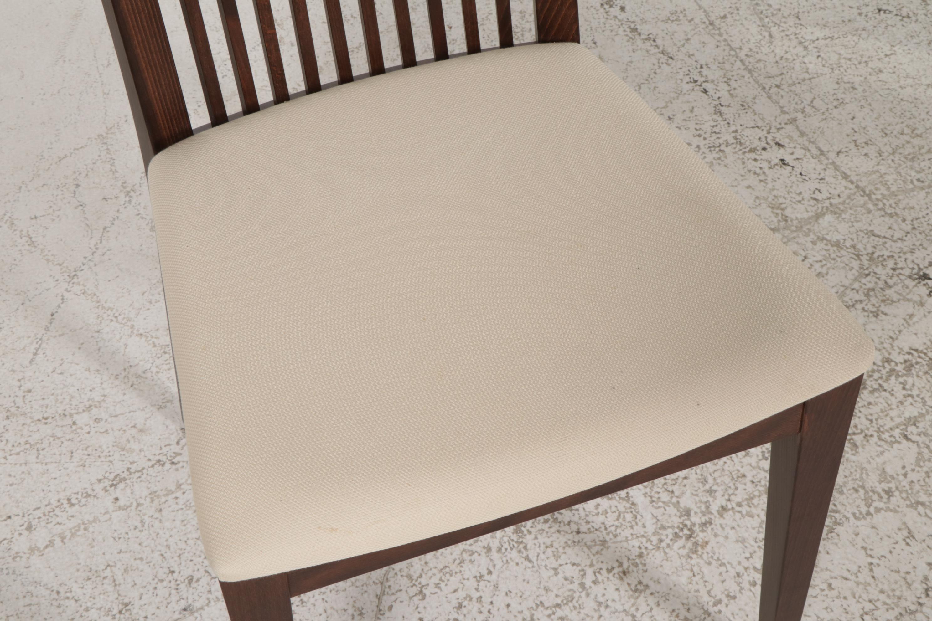 Calligaris Contemporary Glass Top Extendable Dining Table and Six Chairs