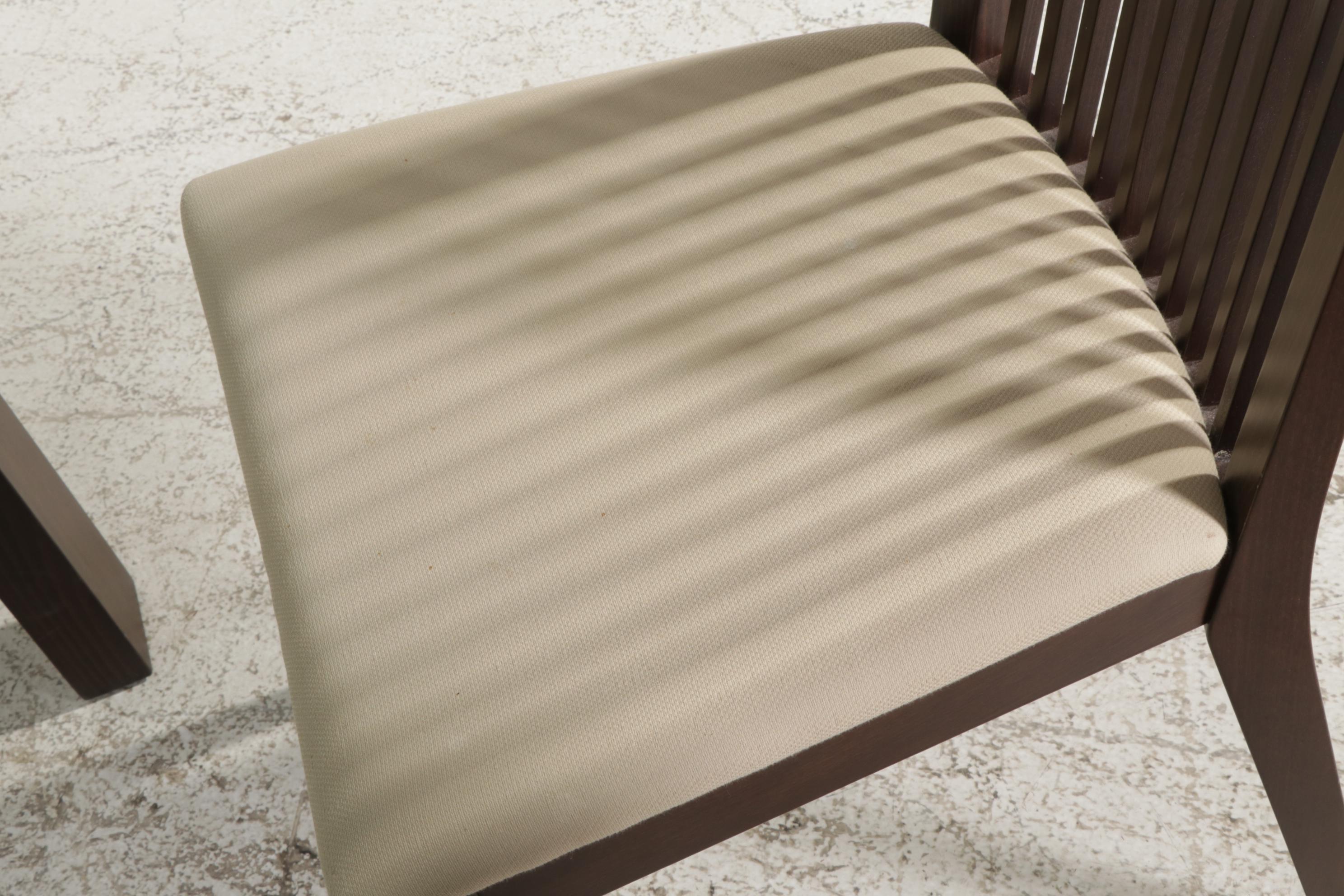 Calligaris Contemporary Glass Top Extendable Dining Table and Six Chairs