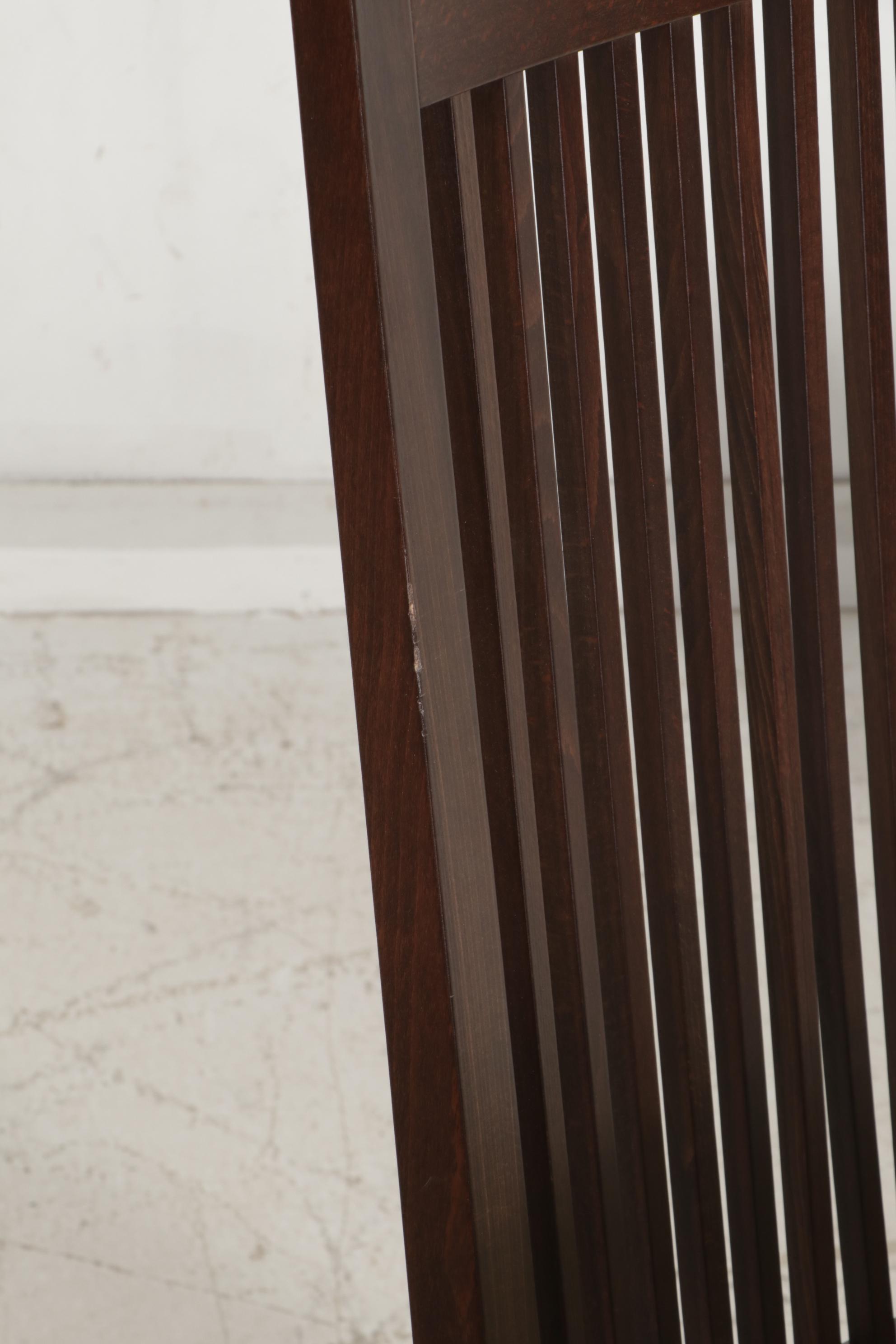 Calligaris Contemporary Glass Top Extendable Dining Table and Six Chairs