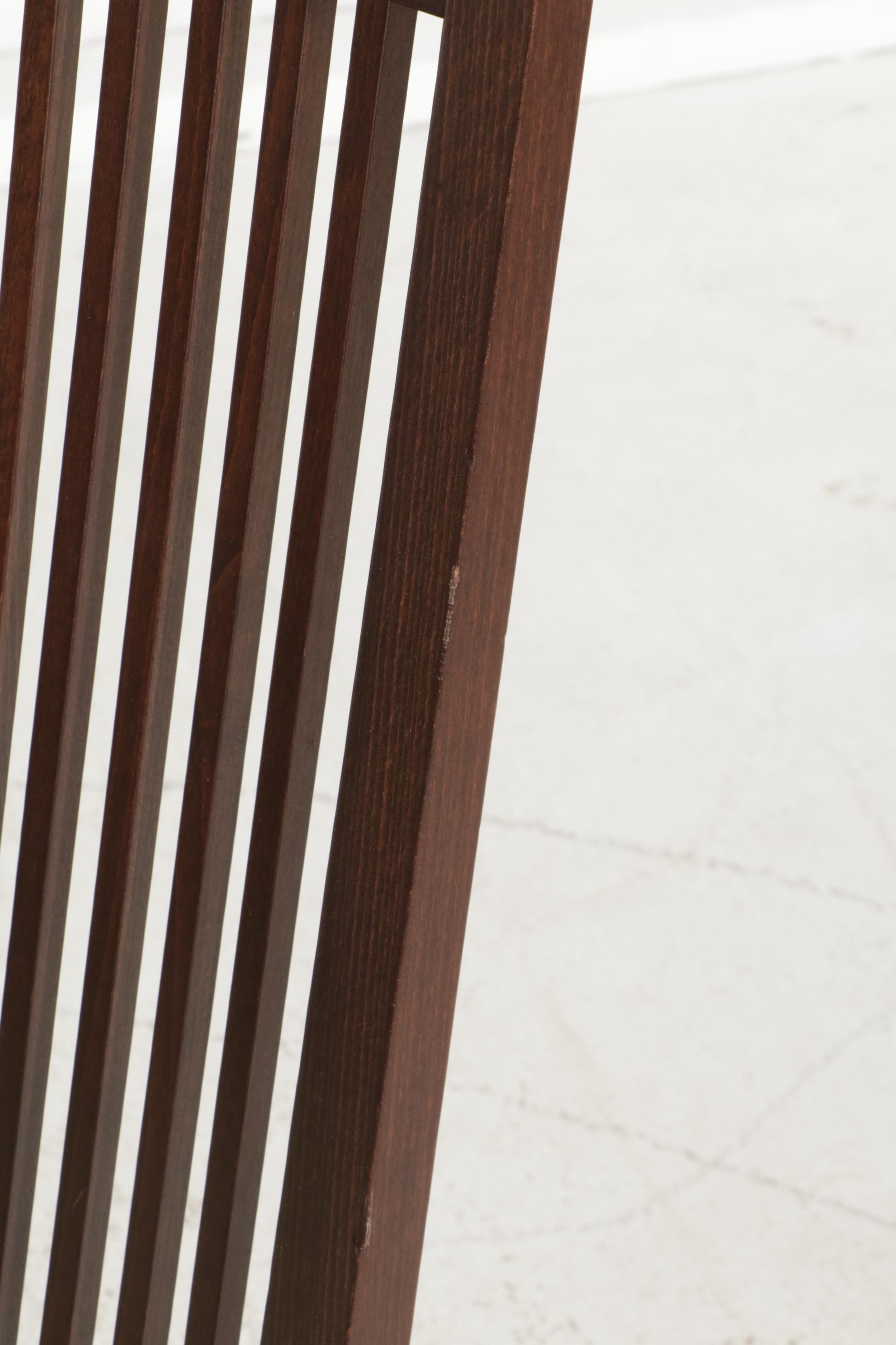 Calligaris Contemporary Glass Top Extendable Dining Table and Six Chairs