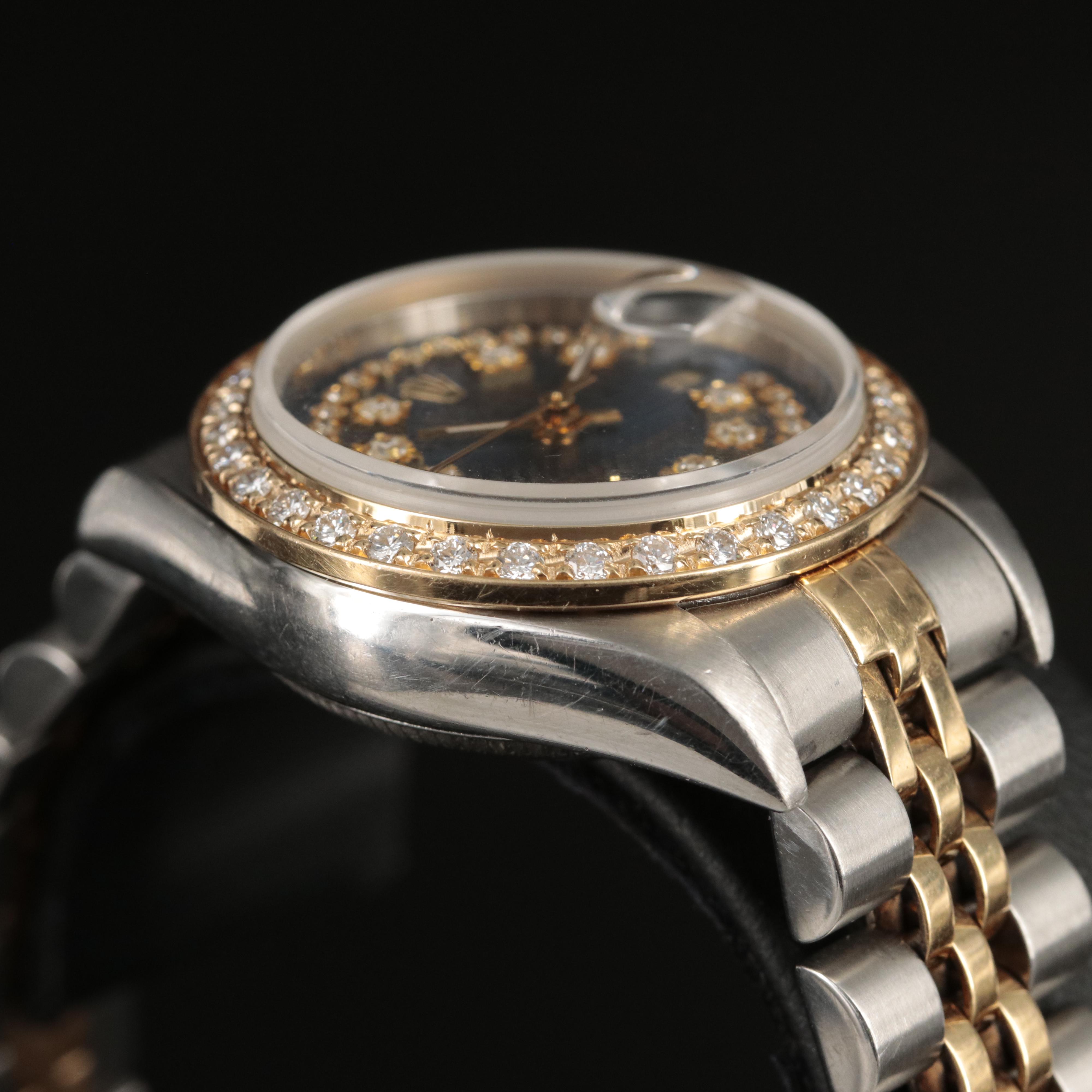 2000 Rolex Diamond Dial and Bezel Datejust Watch