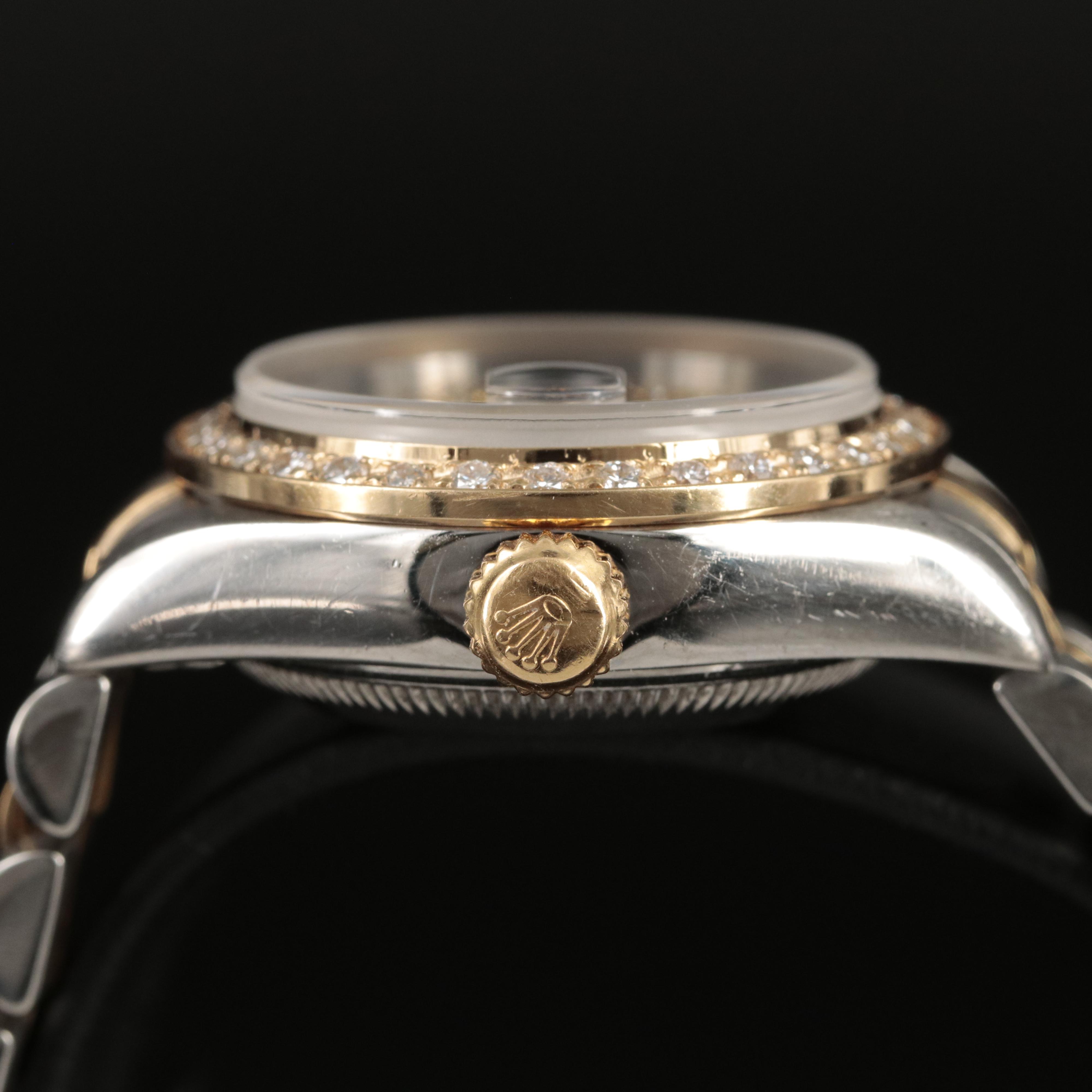 2000 Rolex Diamond Dial and Bezel Datejust Watch