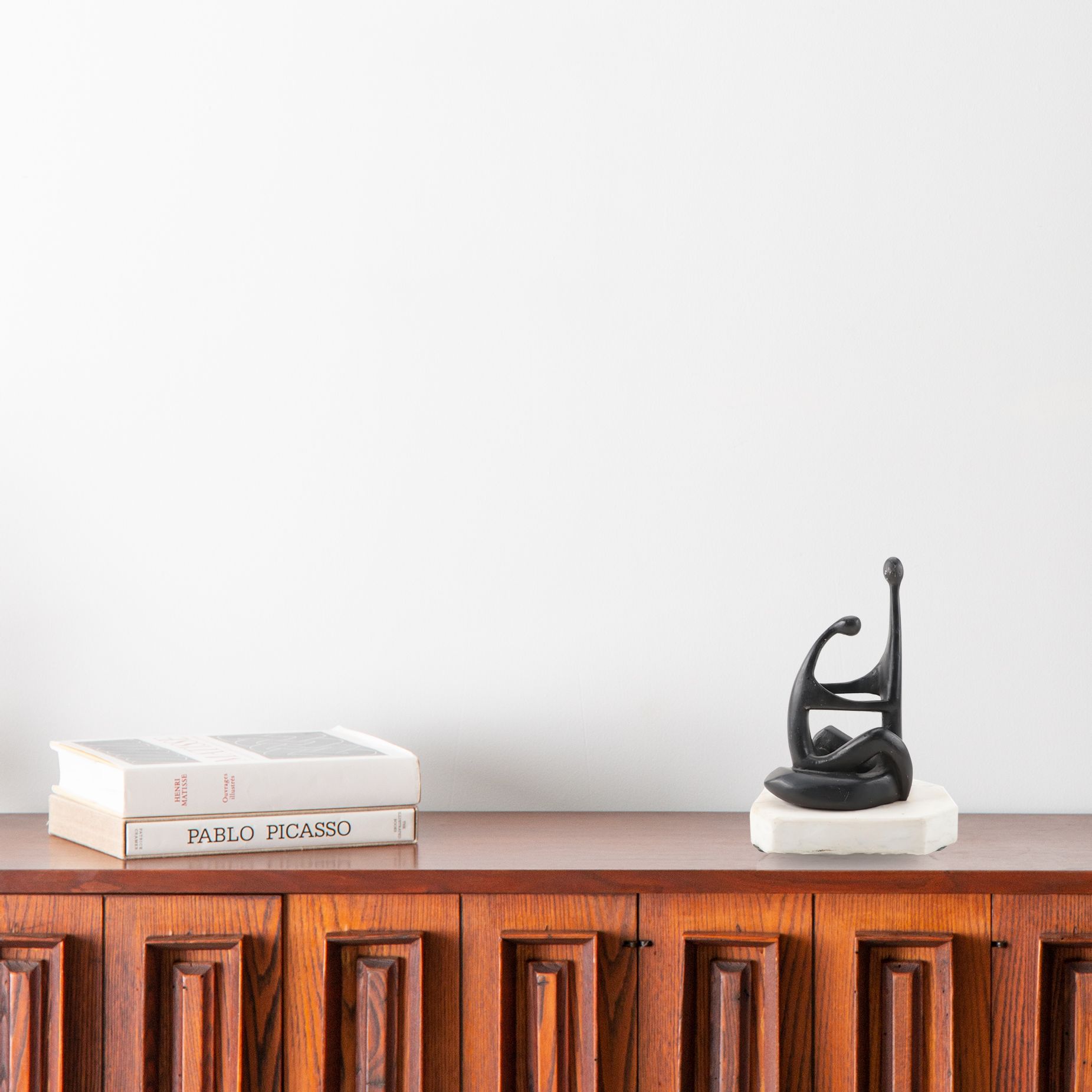 Agnes Adler Figurative Aluminum Sculpture "Rapture" with Signed Adler Book