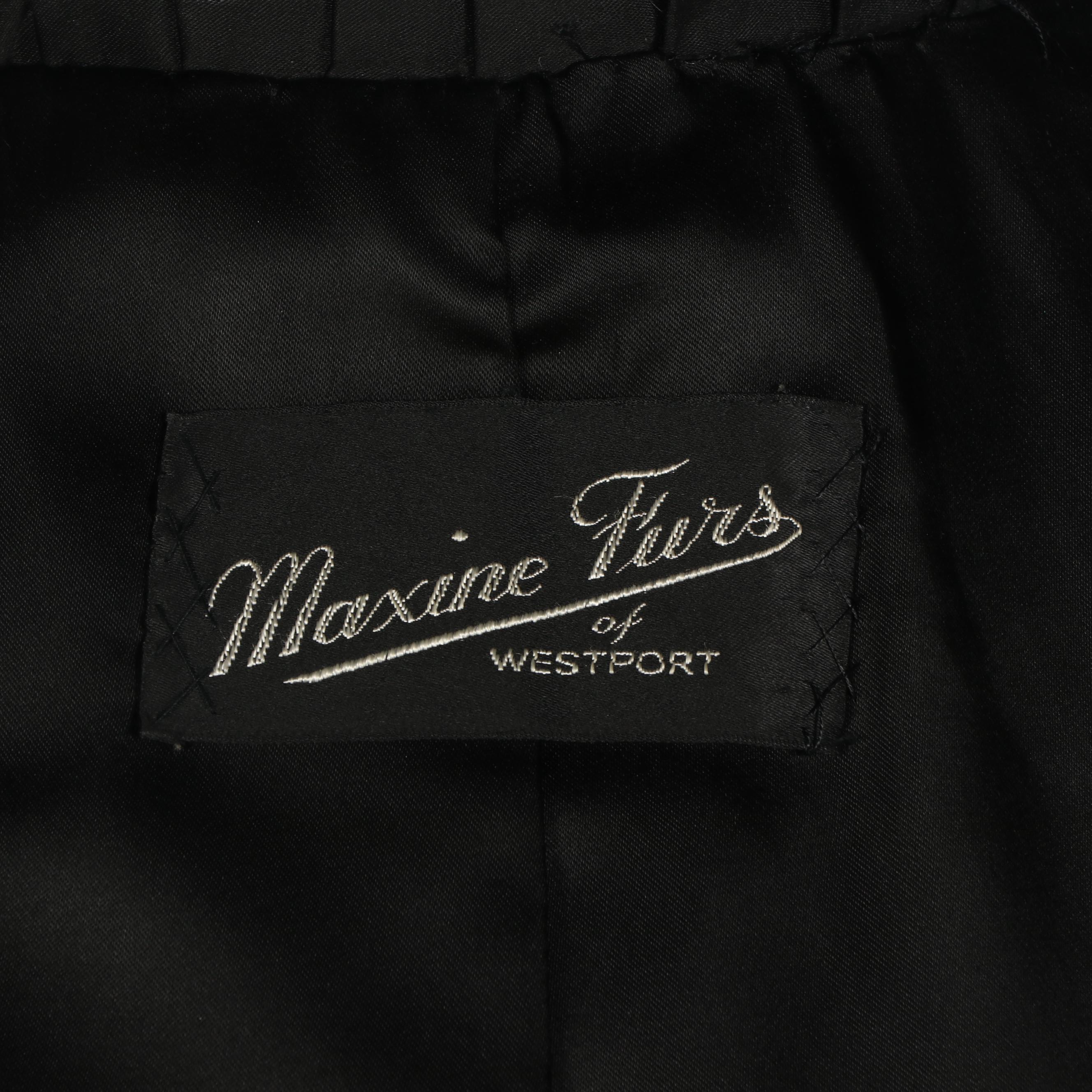 Dark Ranch Mink Fur Coat by Maxine Furs of Westport