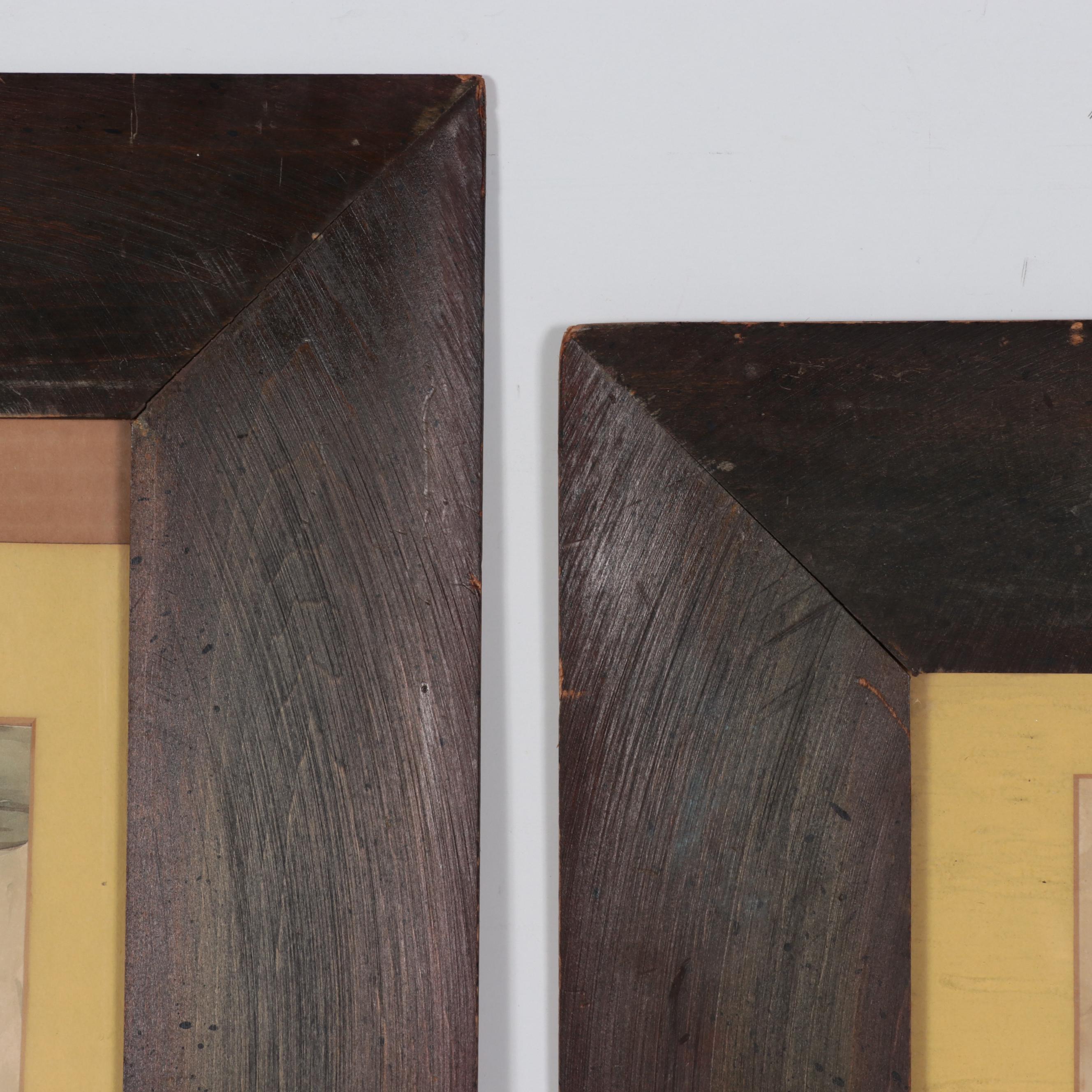 Soewardja Watercolor Paintings of Market Scenes