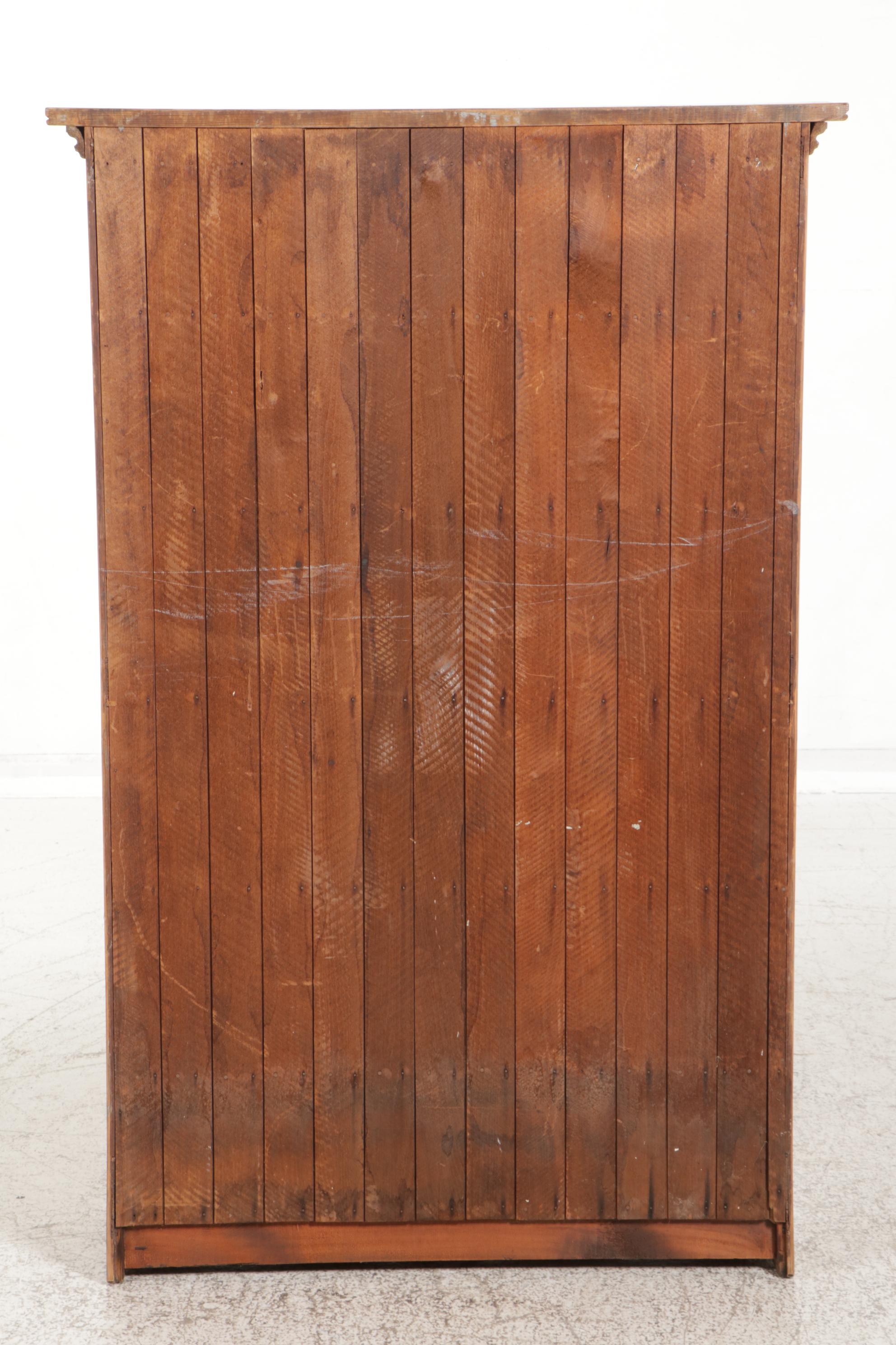 Paneled Pine Storage Cabinet, Early 20th Century