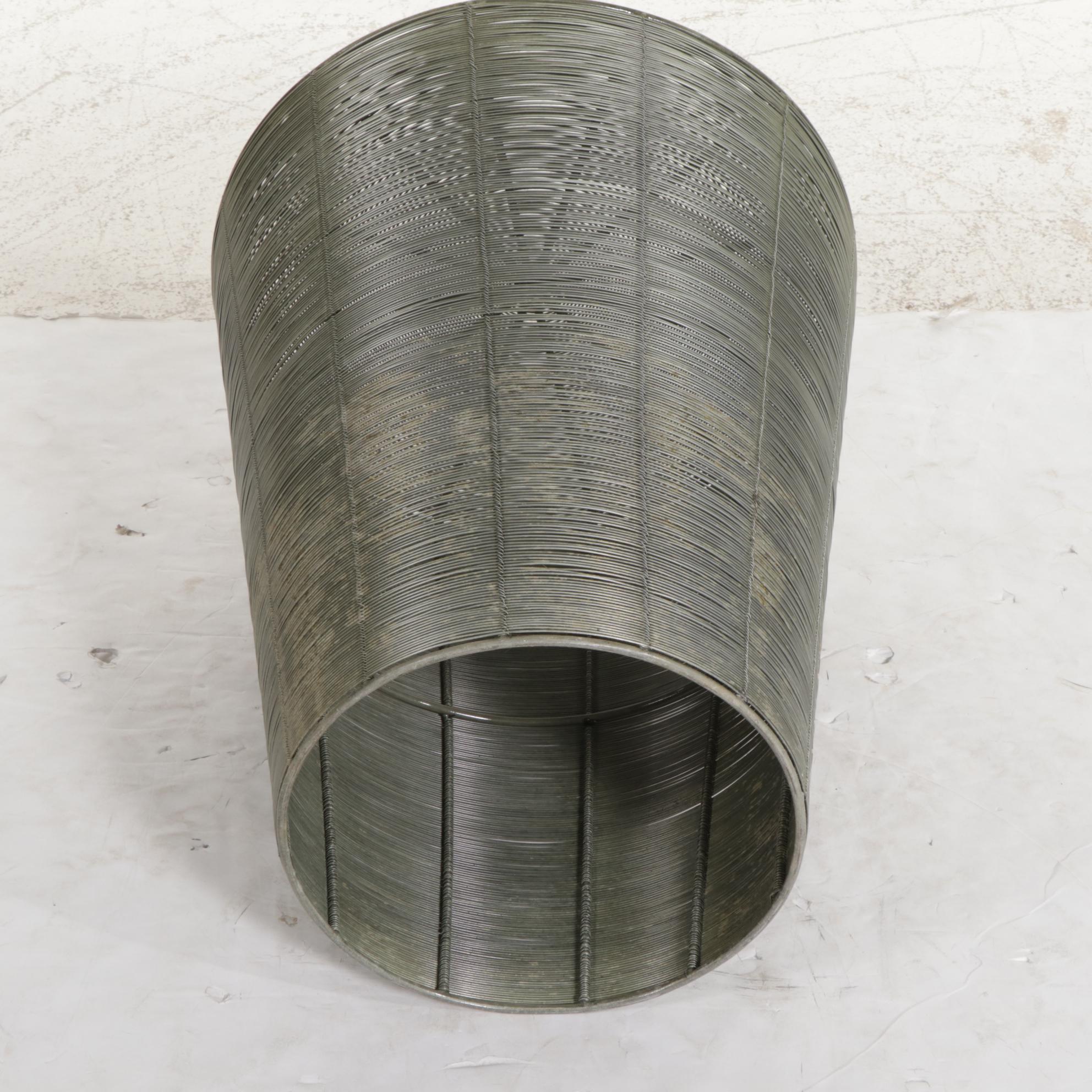 Arteriors Metal Wire Basket Style Side Table