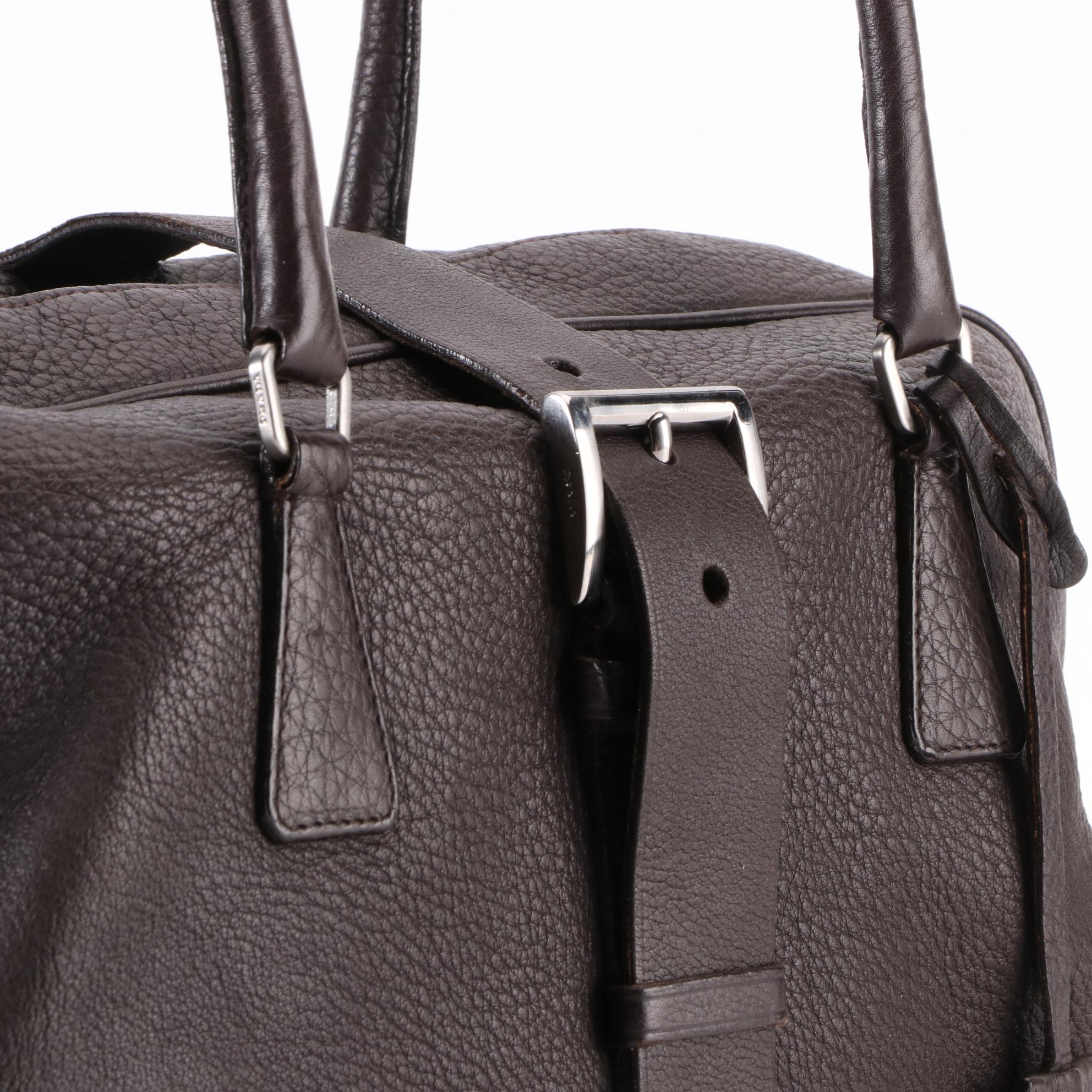 Prada Shoulder Bag in Vitello Daino Leather