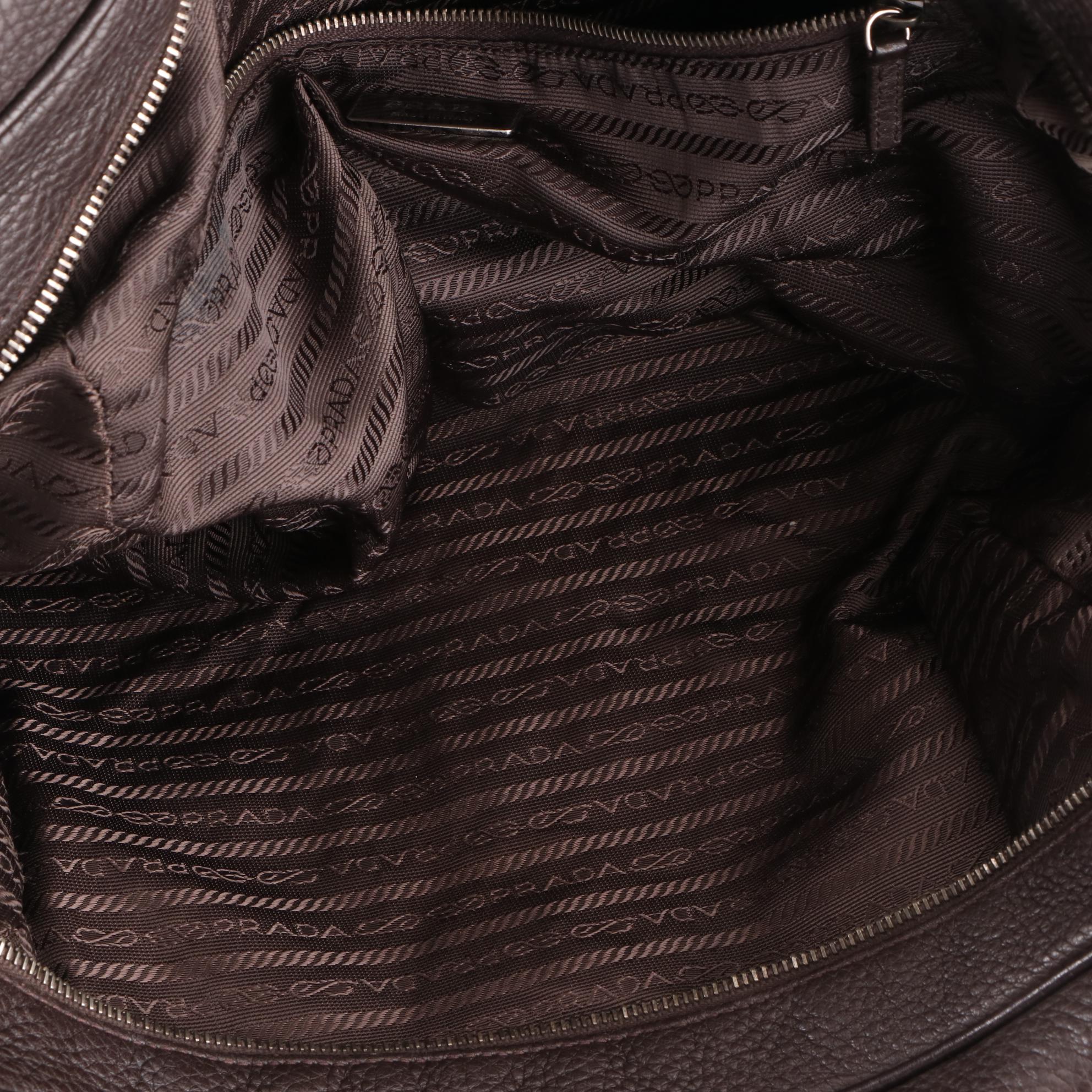 Prada Shoulder Bag in Vitello Daino Leather