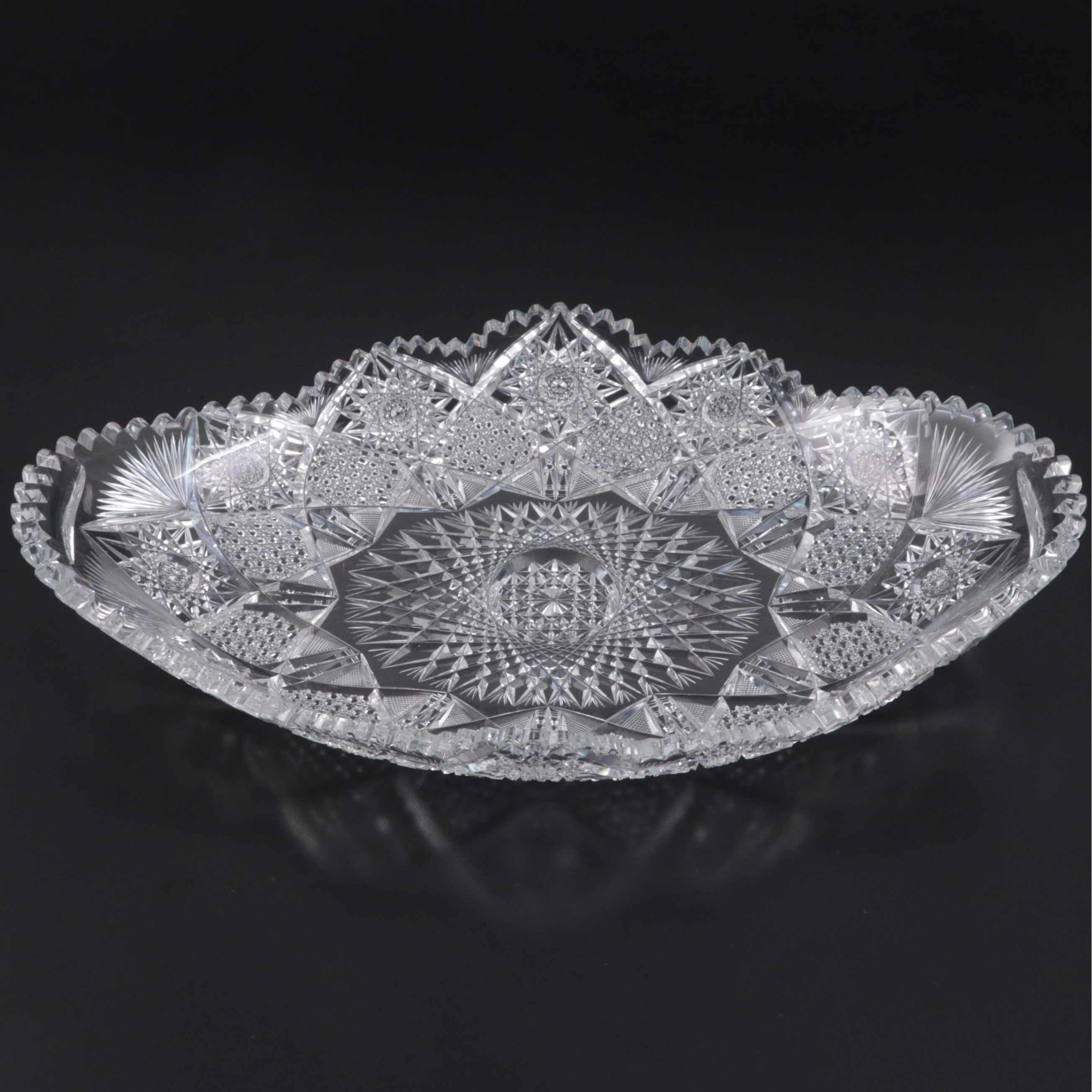 Pairpoint "Myrtle" American Brilliant Cut Glass Ice Cream Tray