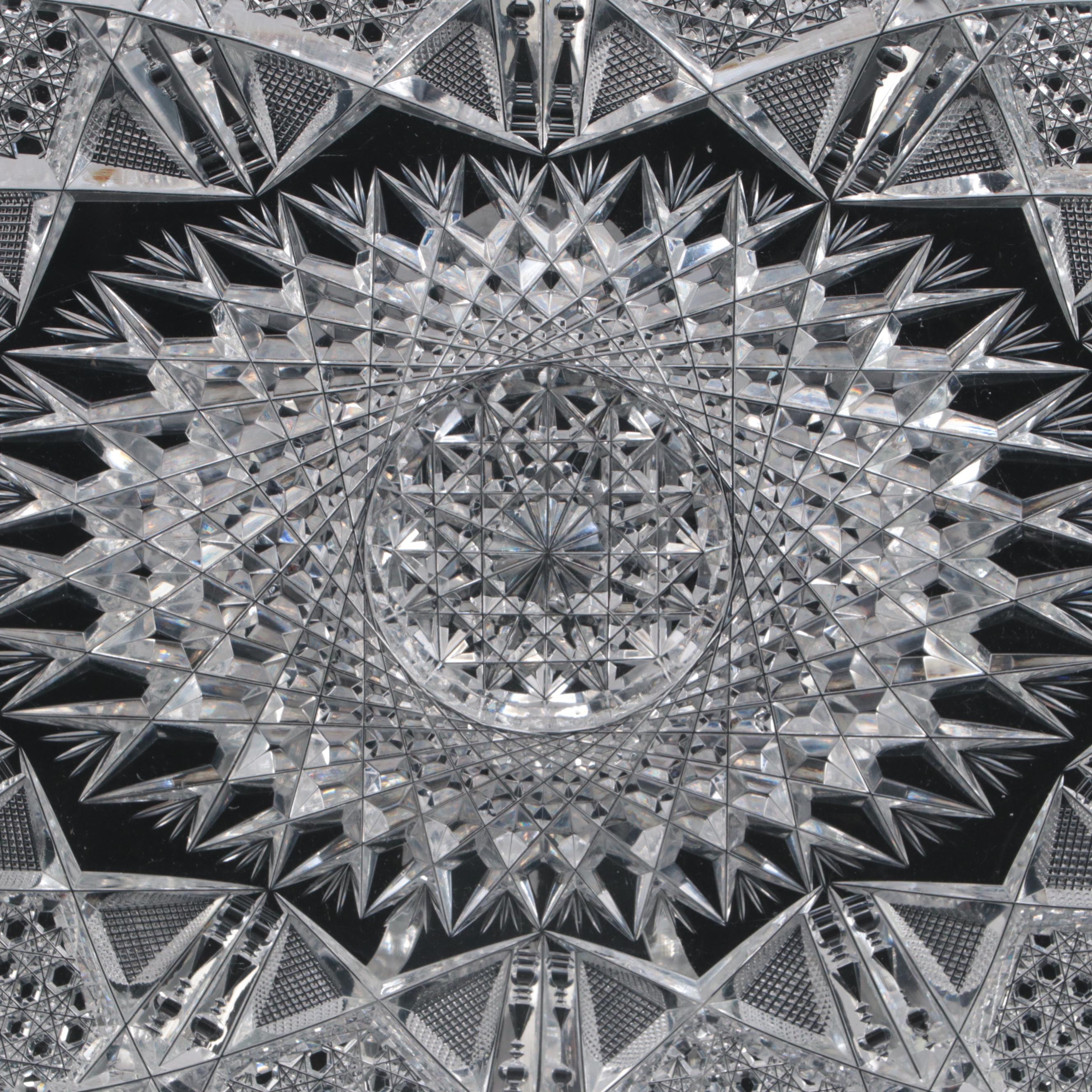 Pairpoint "Myrtle" American Brilliant Cut Glass Ice Cream Tray