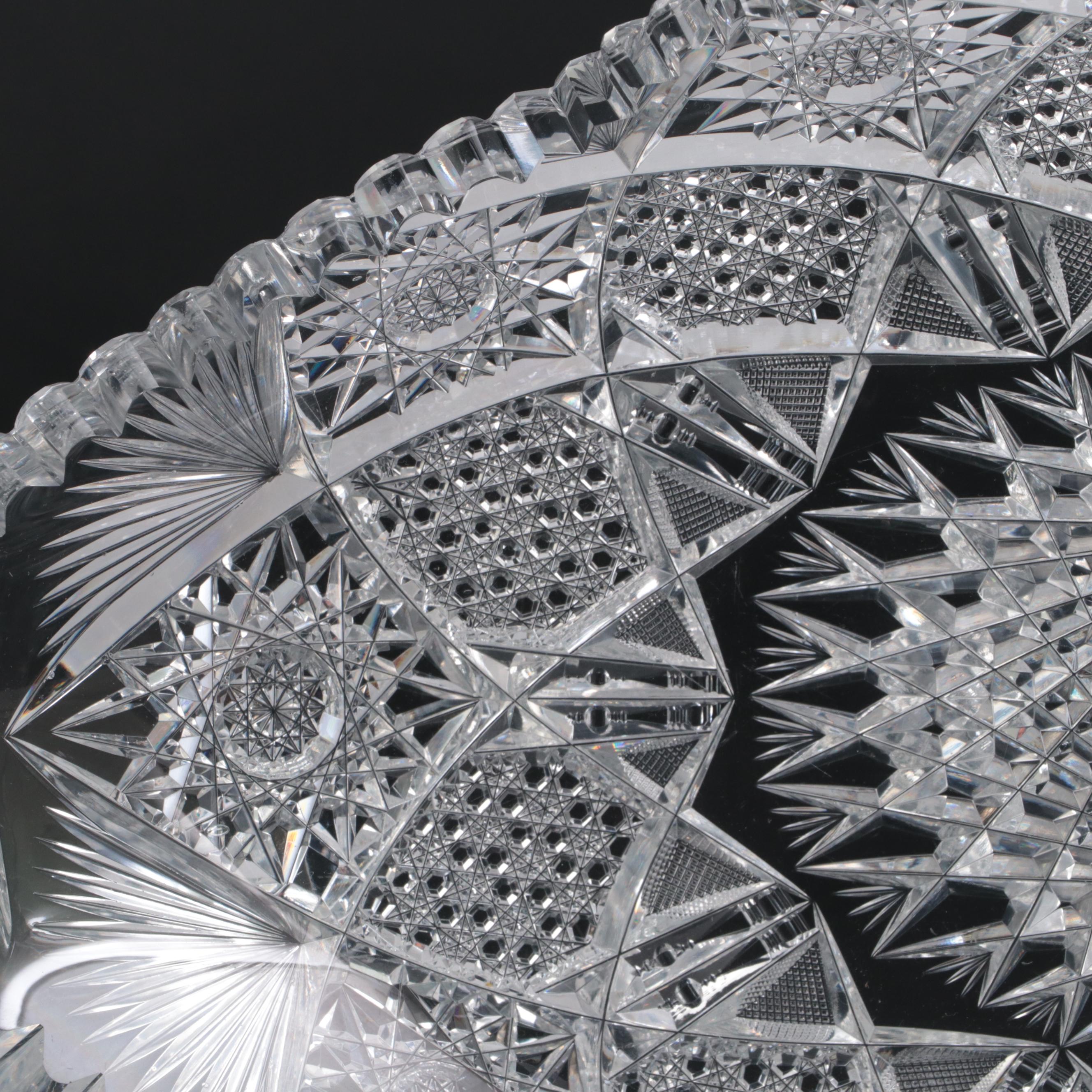 Pairpoint "Myrtle" American Brilliant Cut Glass Ice Cream Tray