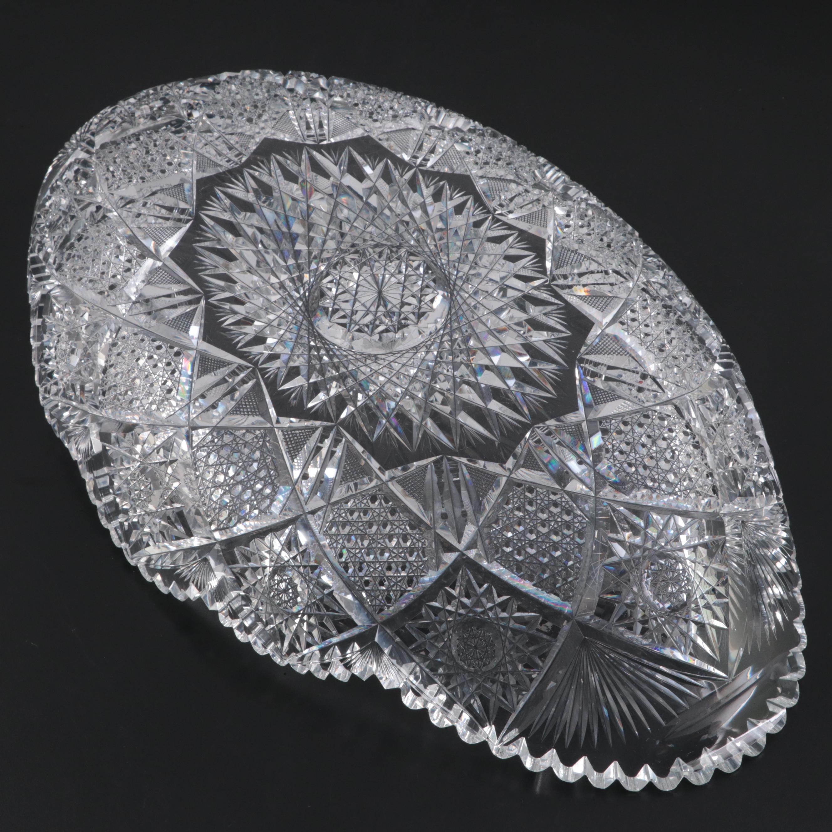 Pairpoint "Myrtle" American Brilliant Cut Glass Ice Cream Tray