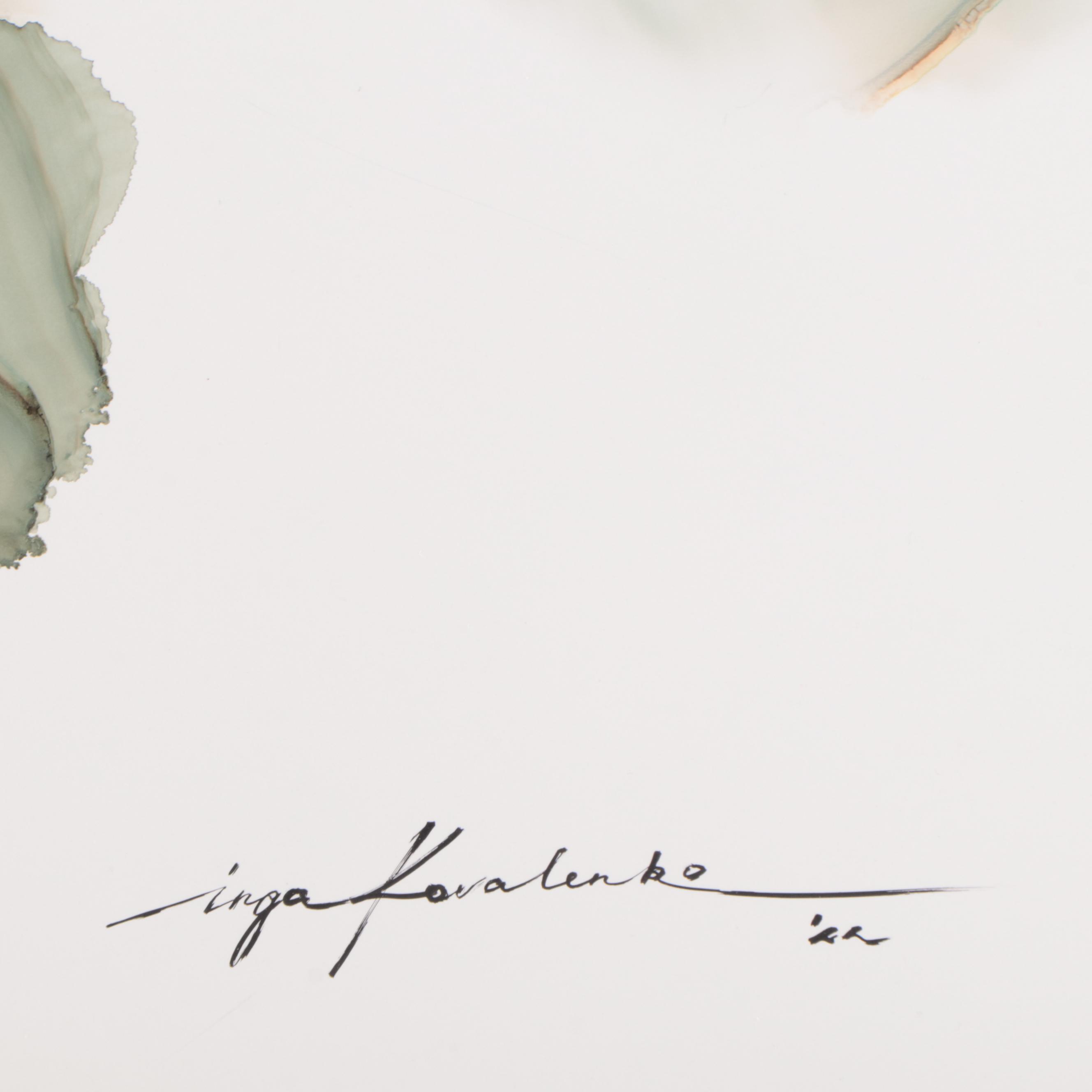 Inga Kovalenko Abstract Ink Painting, 2022