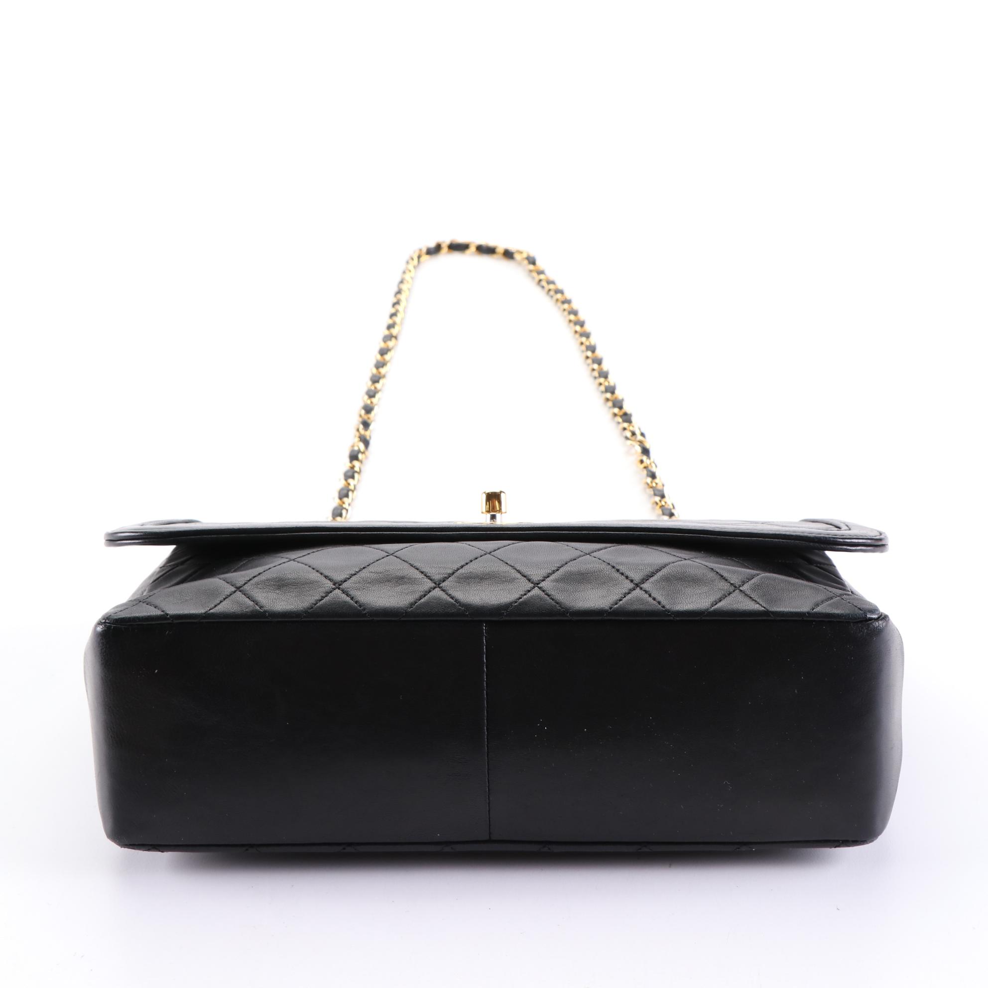 Chanel Quilted Leather CC Turnlock Chain Flap Bag