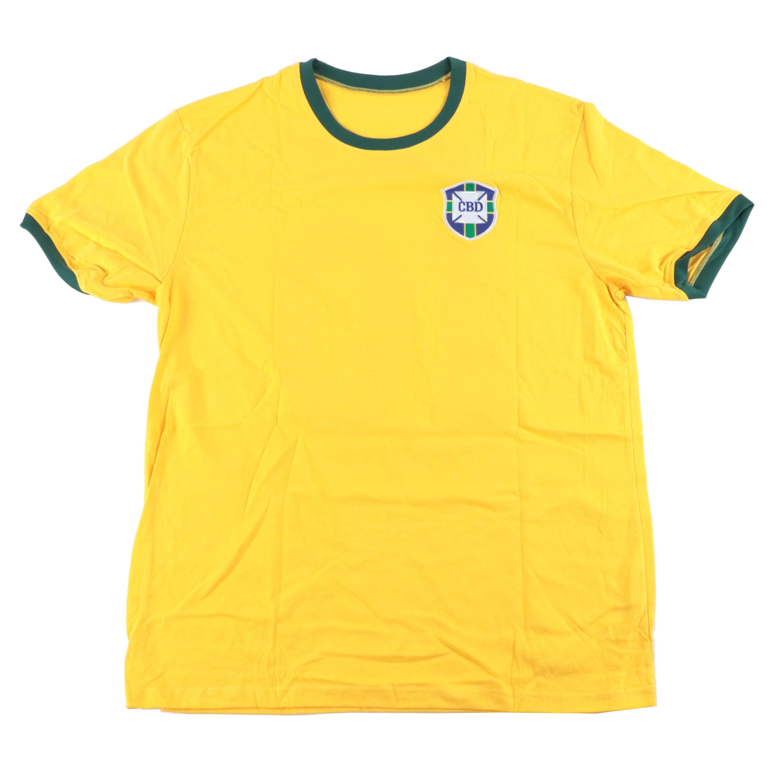 Brazilian National Team Pelé #10 Signed Soccer Jersey