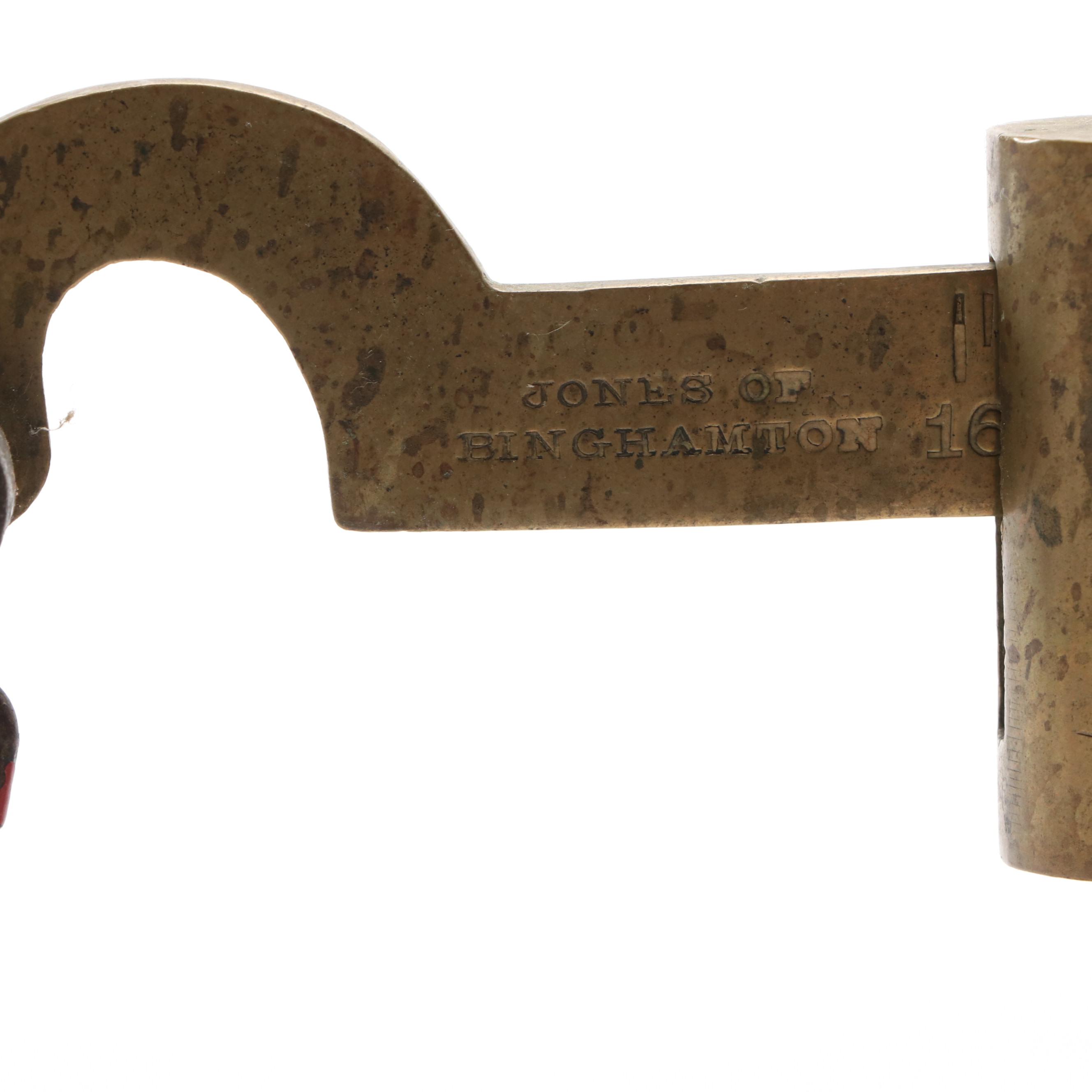 Jones of Binghamton Cast Iron and Brass Beam Scale