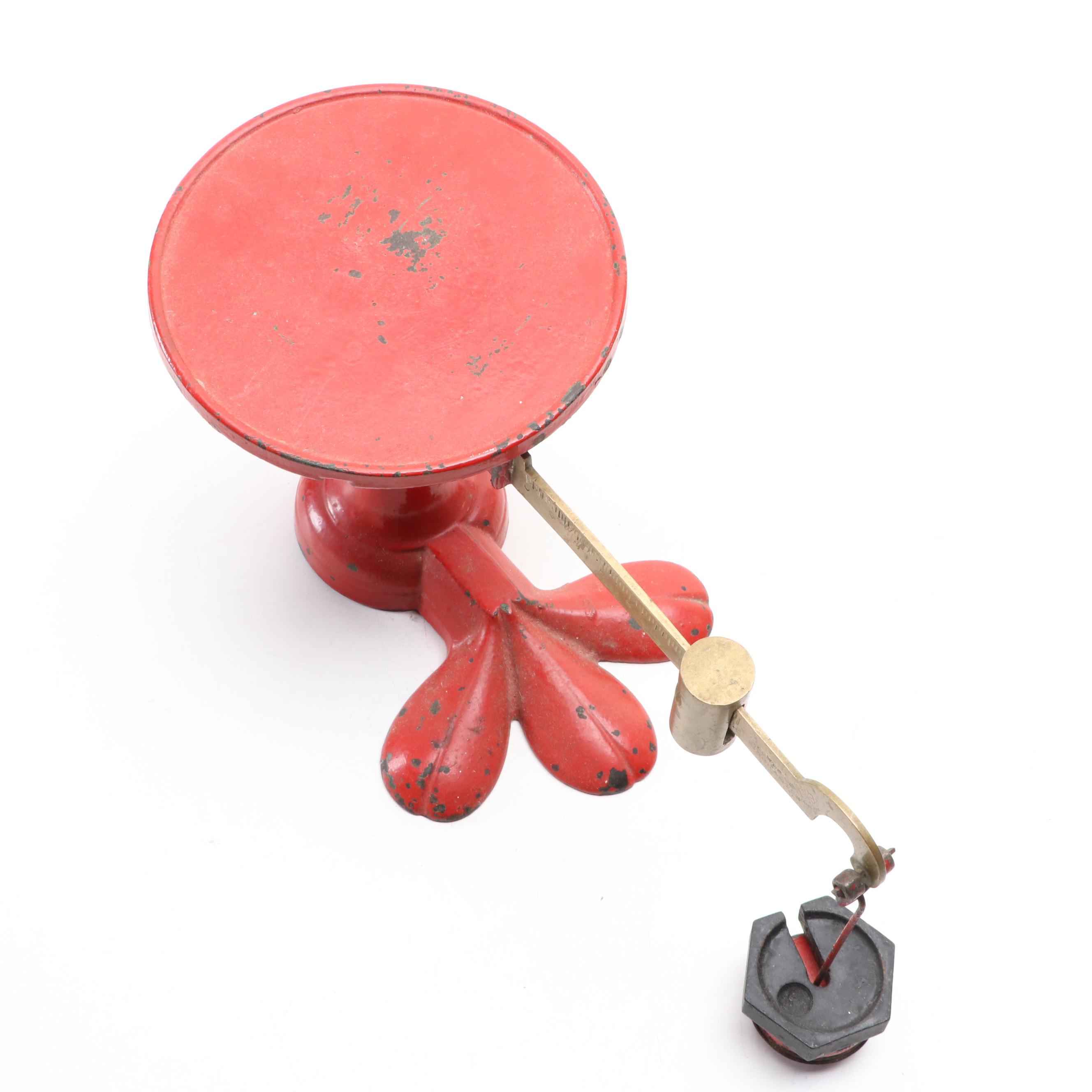 Jones of Binghamton Cast Iron and Brass Beam Scale