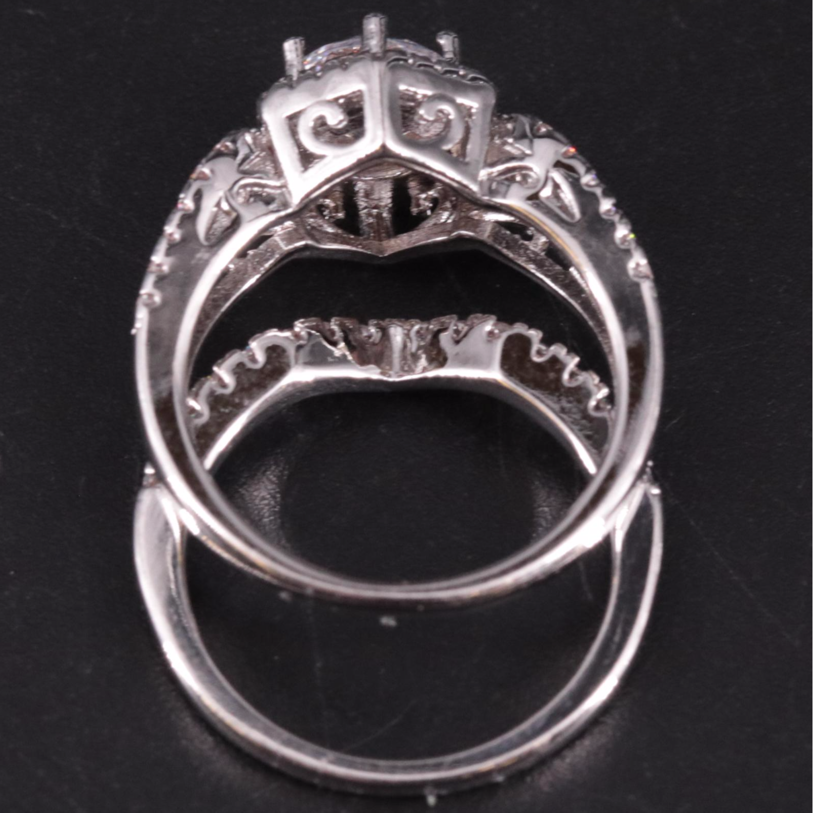 Cubic Zirconia Ring and Enhancer Band