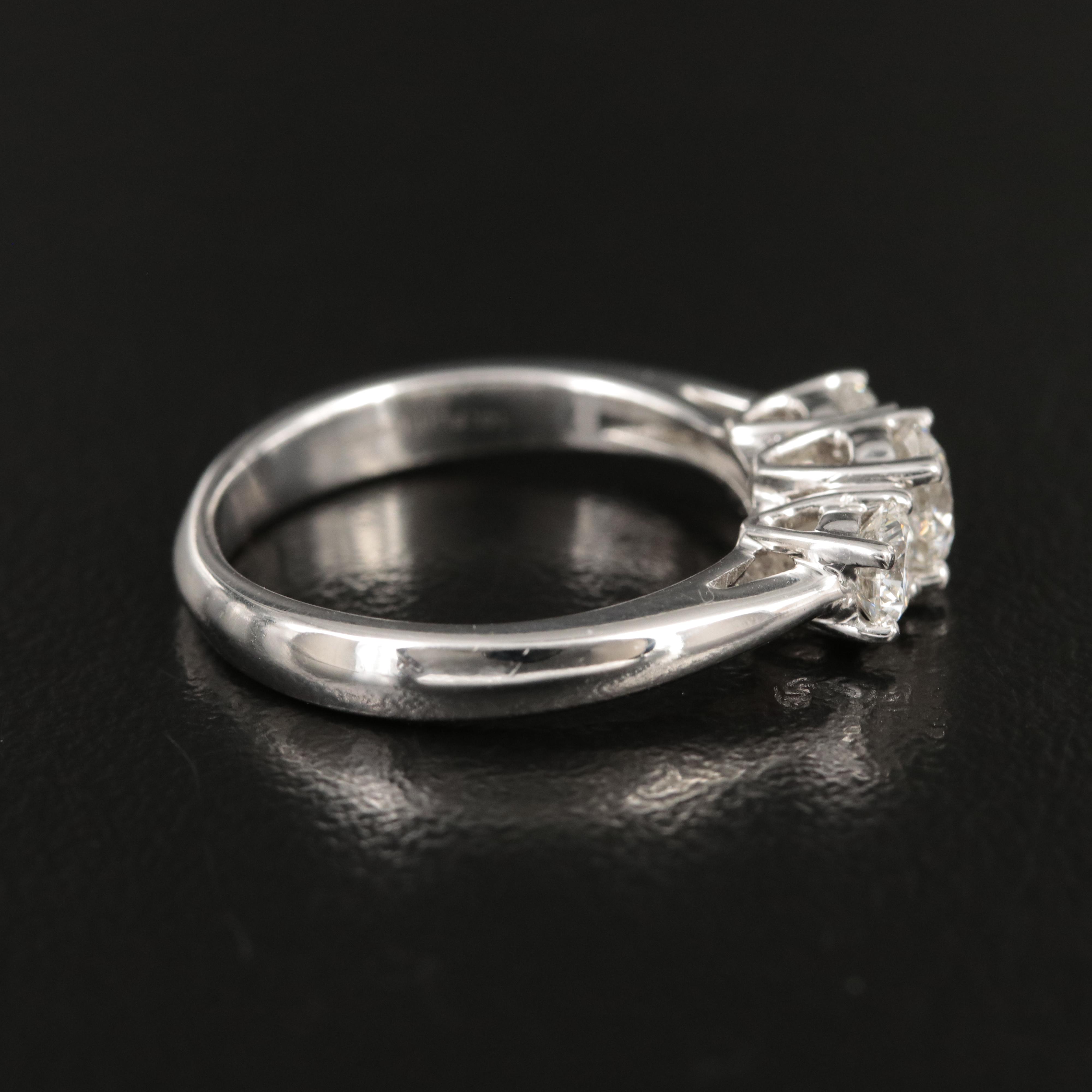 14K 0.98 CTW Leo Diamond Ring with Platinum Accent