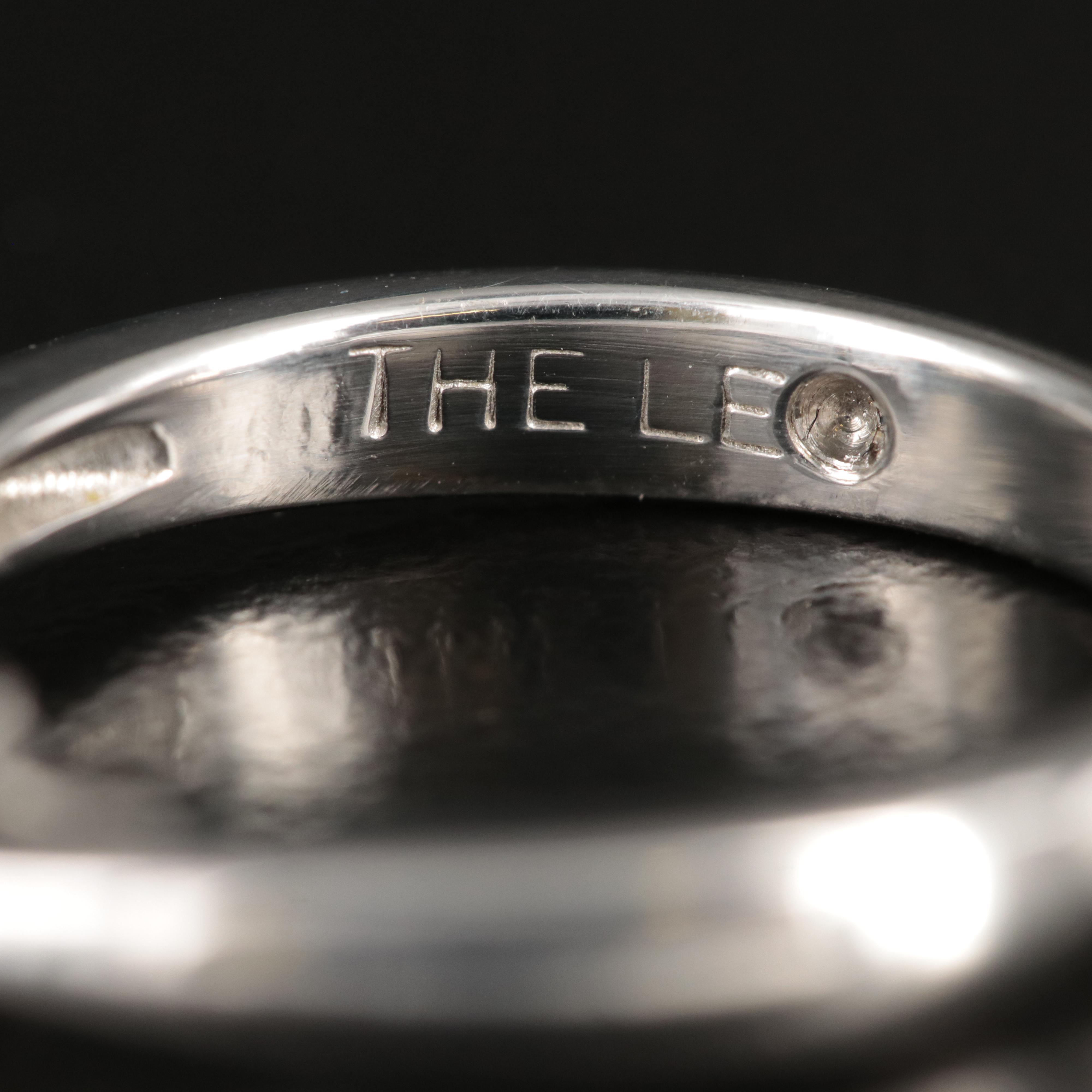 14K 0.98 CTW Leo Diamond Ring with Platinum Accent