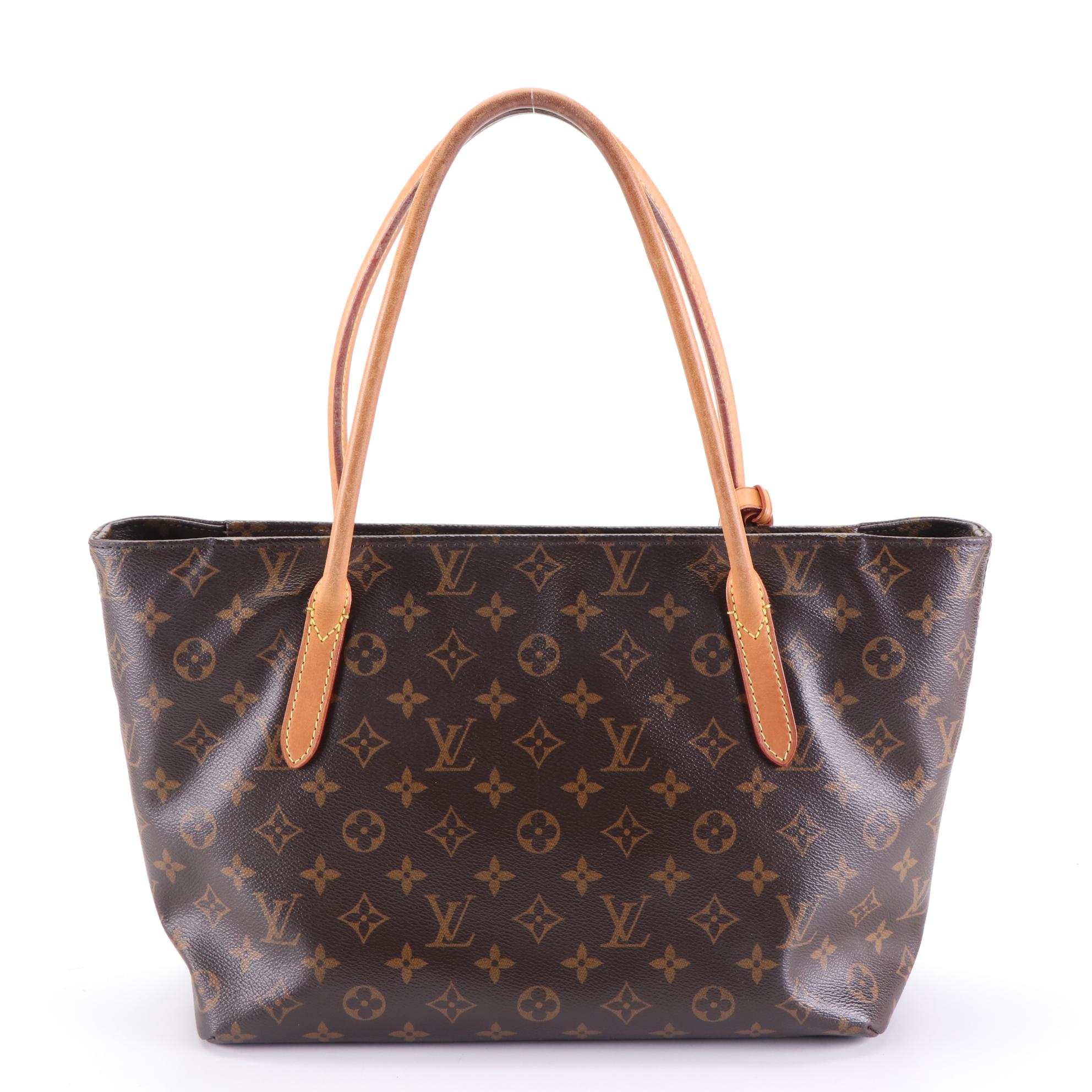 Louis Vuitton Raspail PM Shoulder Tote in Monogram Canvas and Vachetta Leather