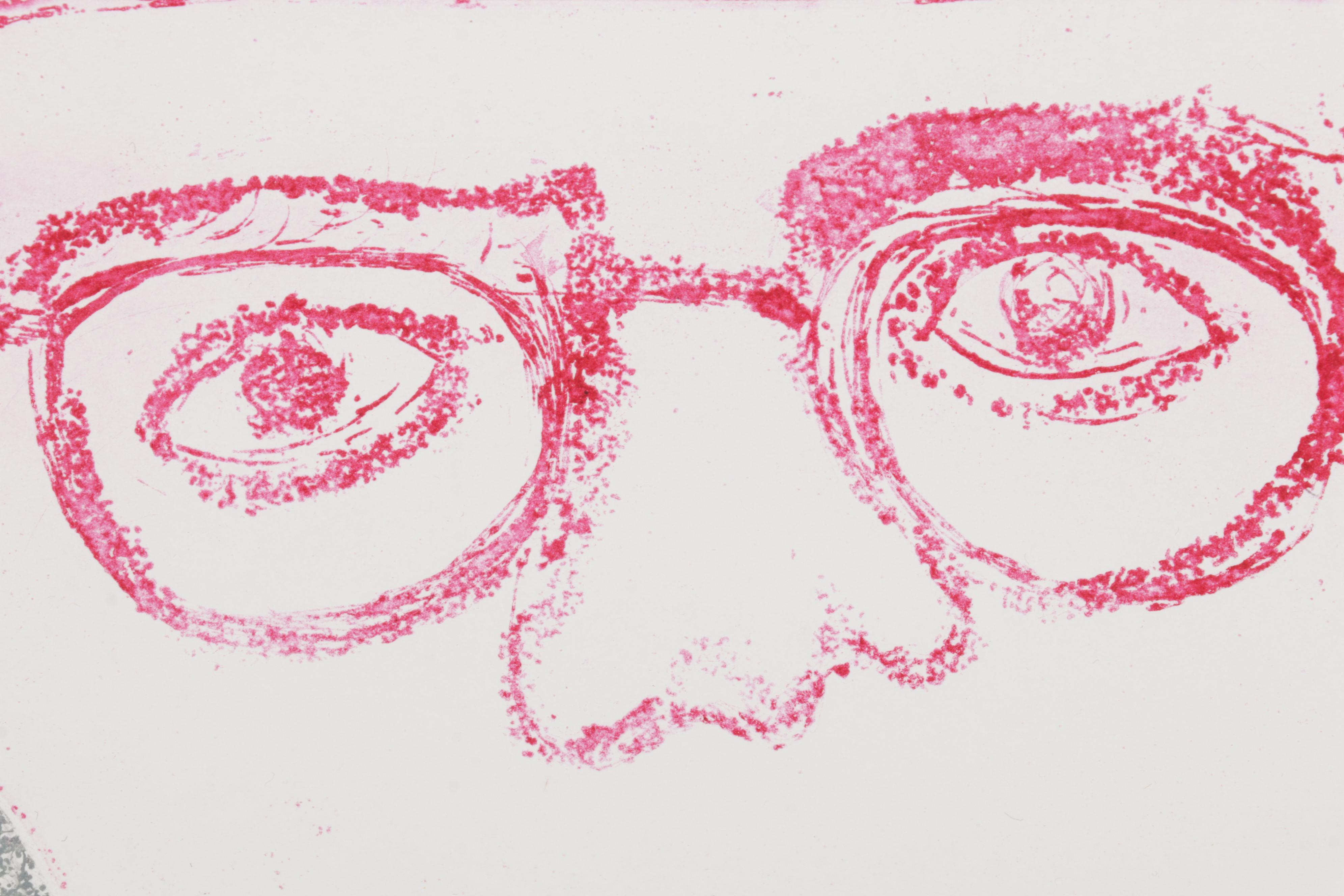 Sidney Chafetz Mixed Media Print "I Hear America Singing (The Guru Comes), 1971