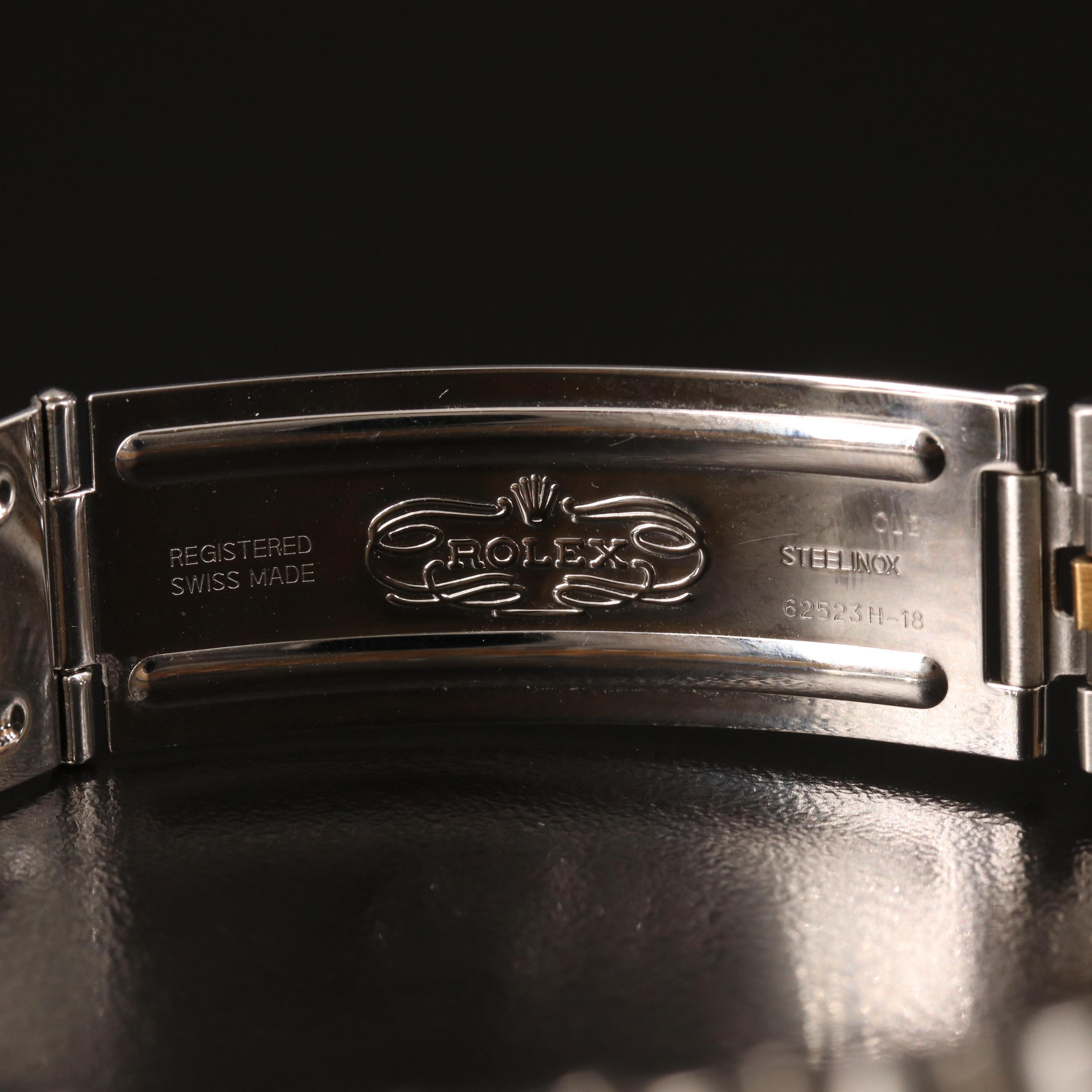 2004 Rolex Datejust Champagne Factory Diamond Dial Watch