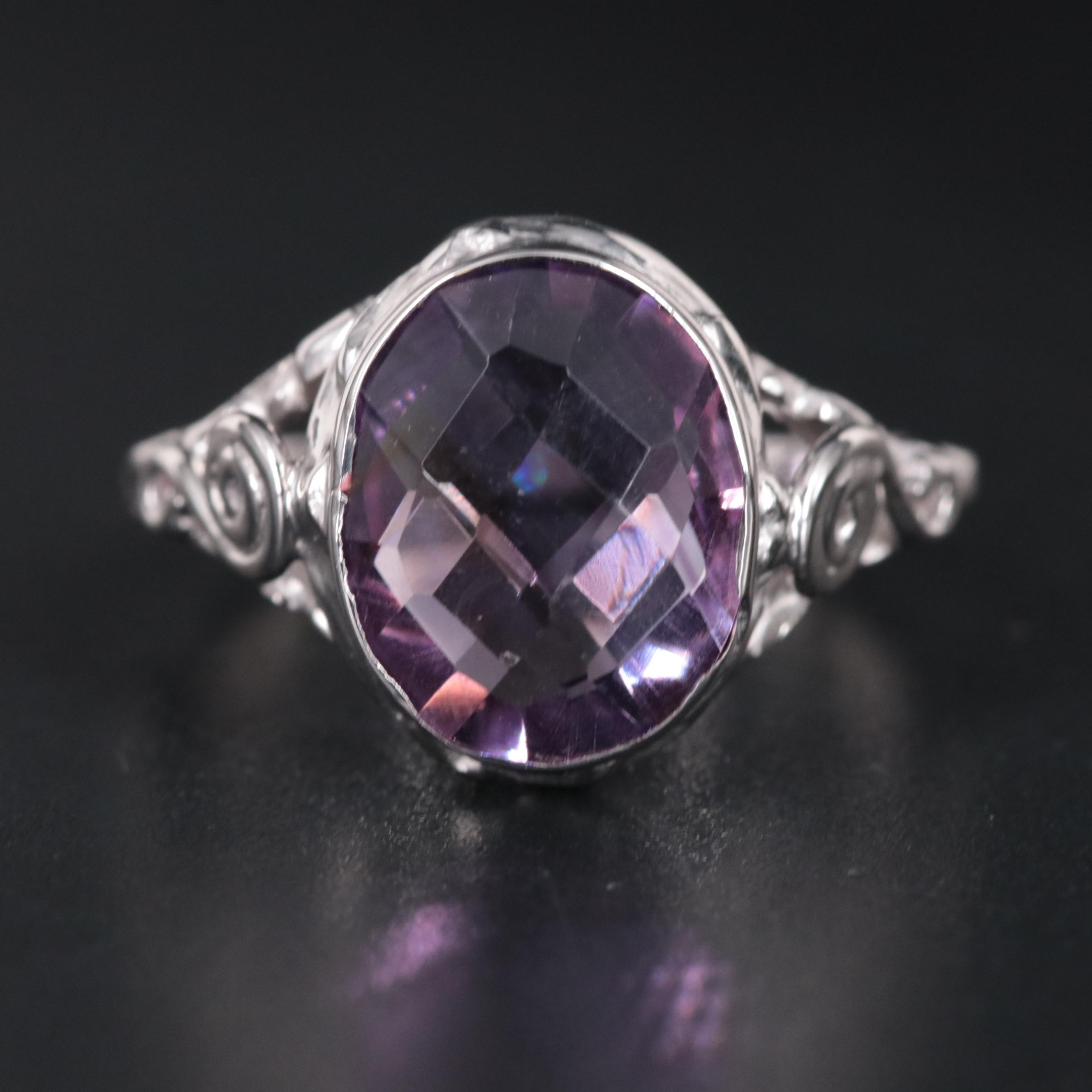 Sterling Silver Amethyst Ring