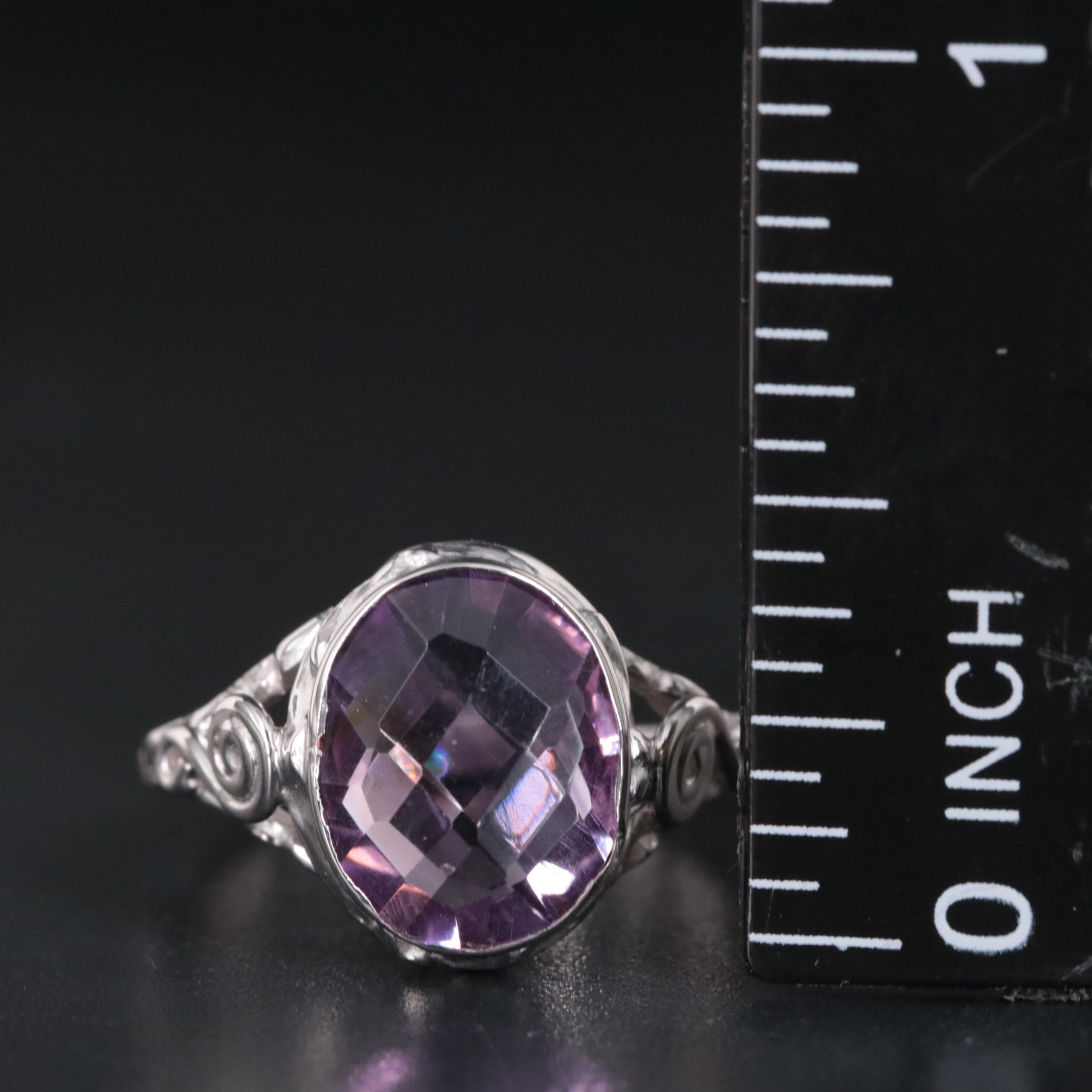 Sterling Silver Amethyst Ring