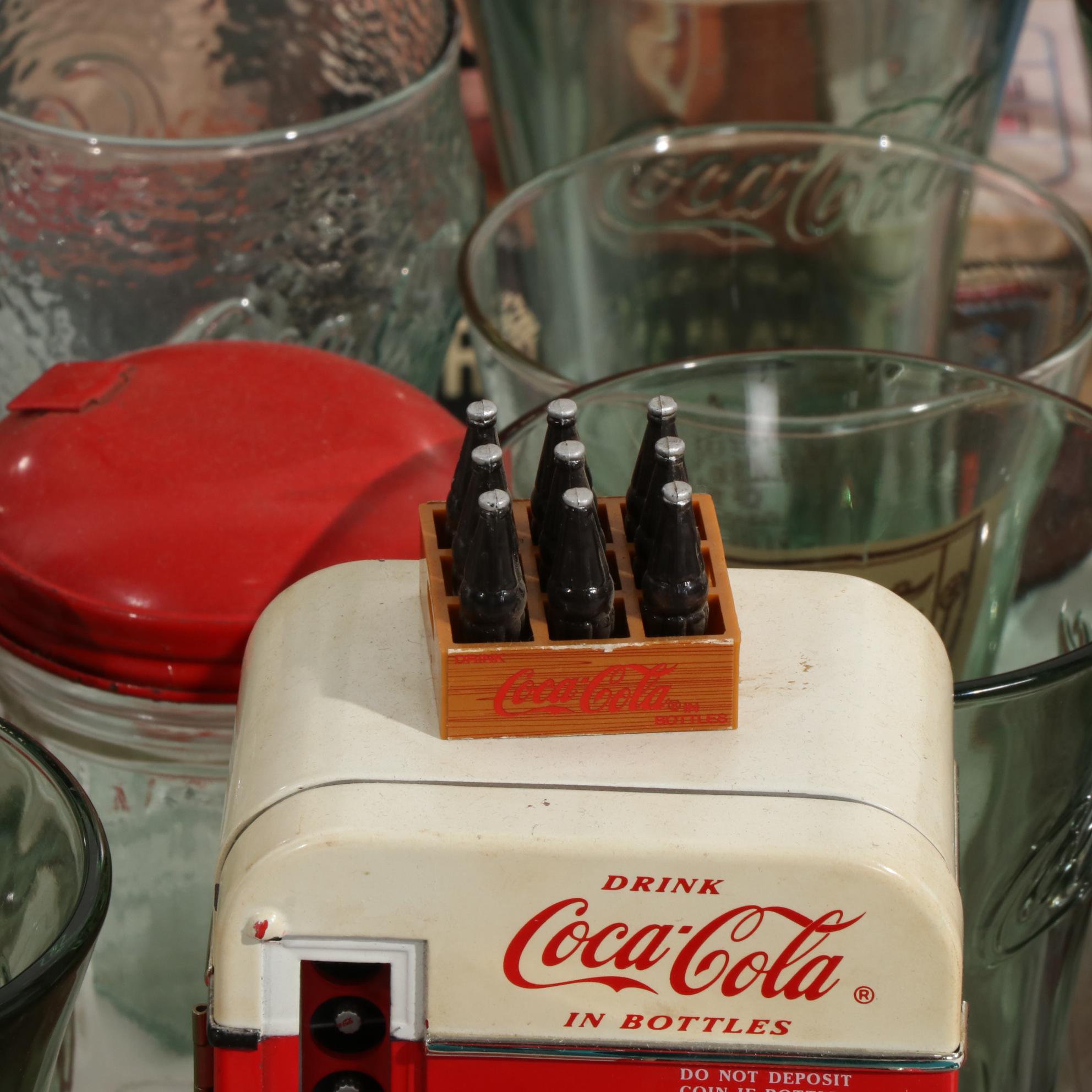 Coca-Cola Themed Crosley Collector's Edition Radio, Tray, Signs and More