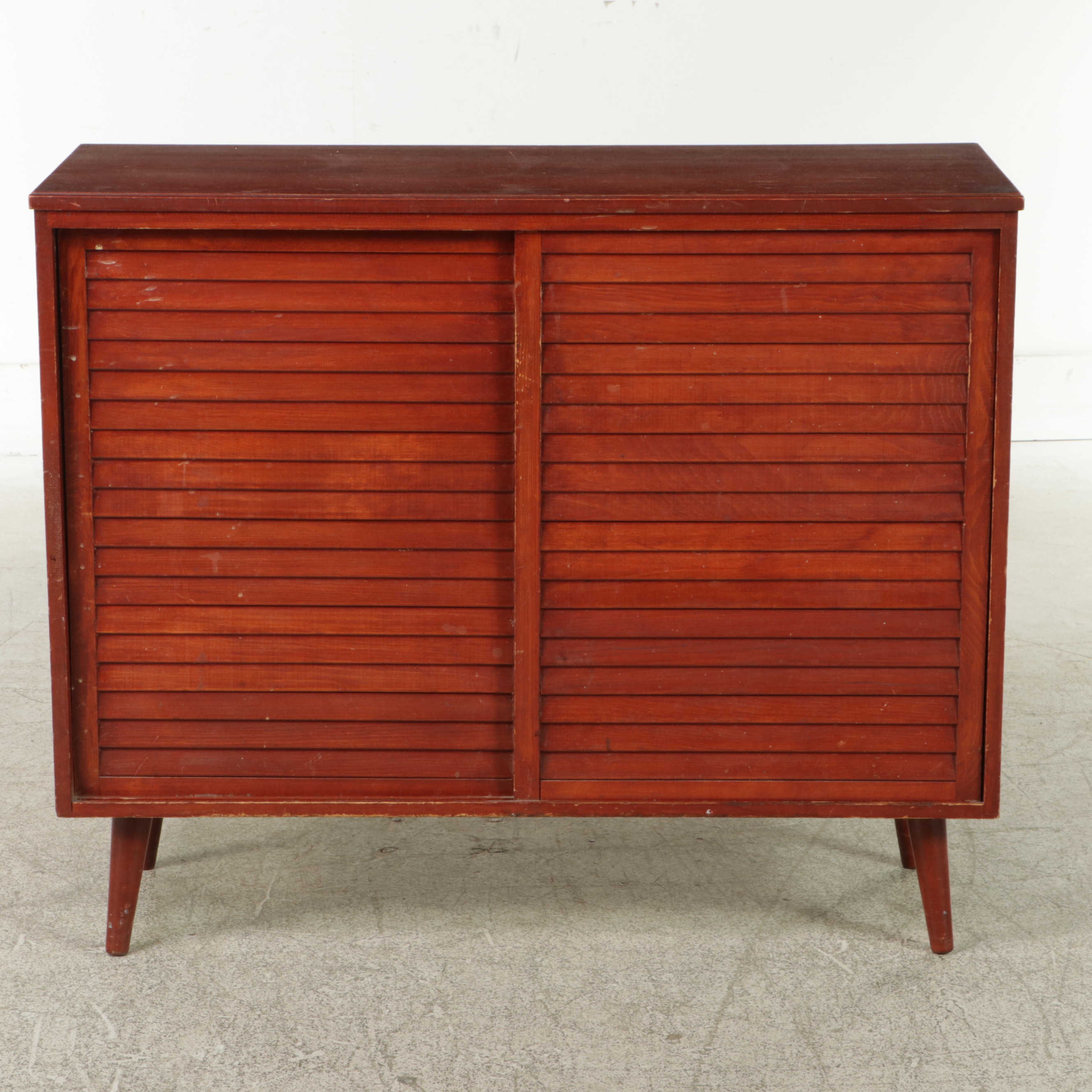 S.J. Bailey & Sons Inc. "Mastercraft" Mid Century Modern Pine Side Cabinet