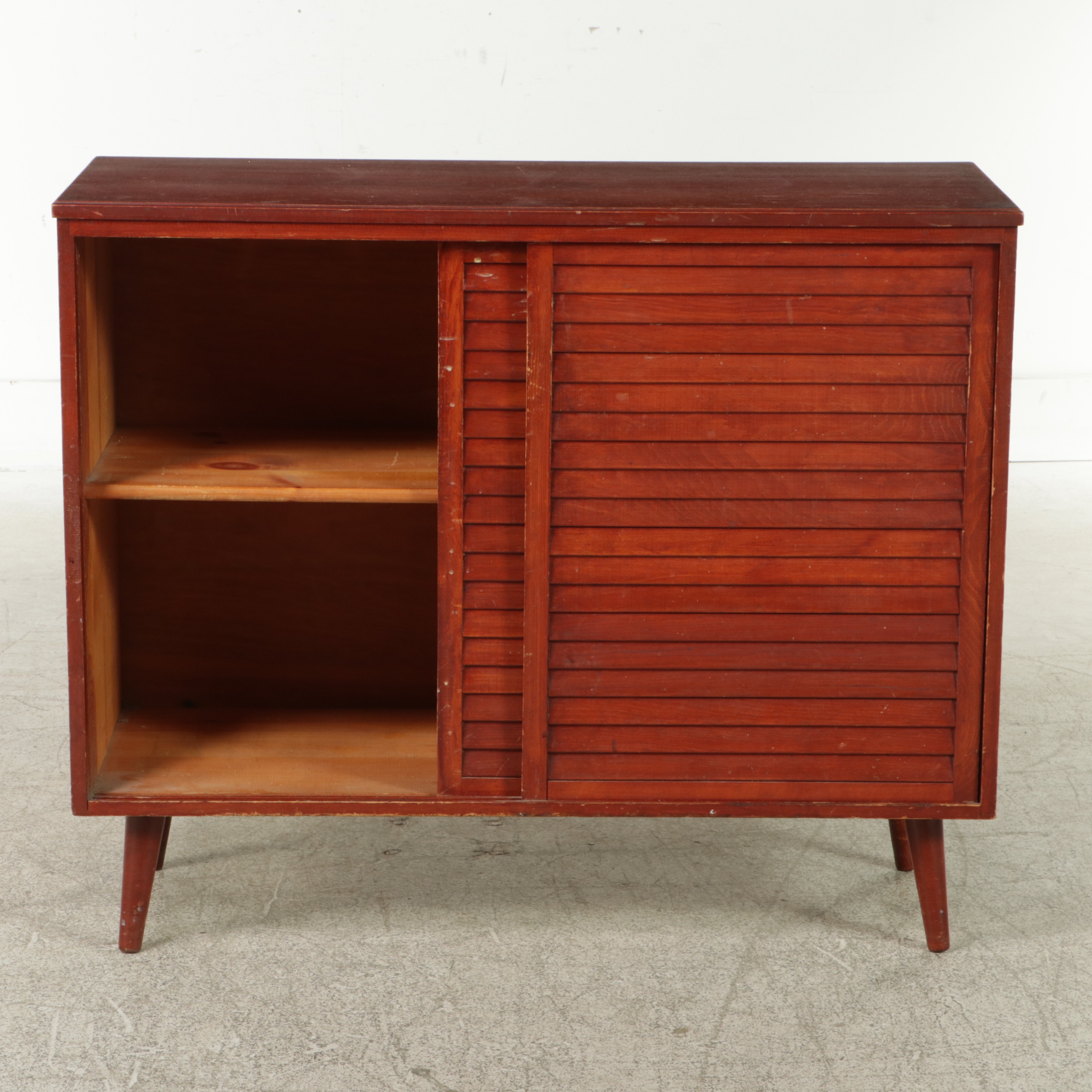 S.J. Bailey & Sons Inc. "Mastercraft" Mid Century Modern Pine Side Cabinet